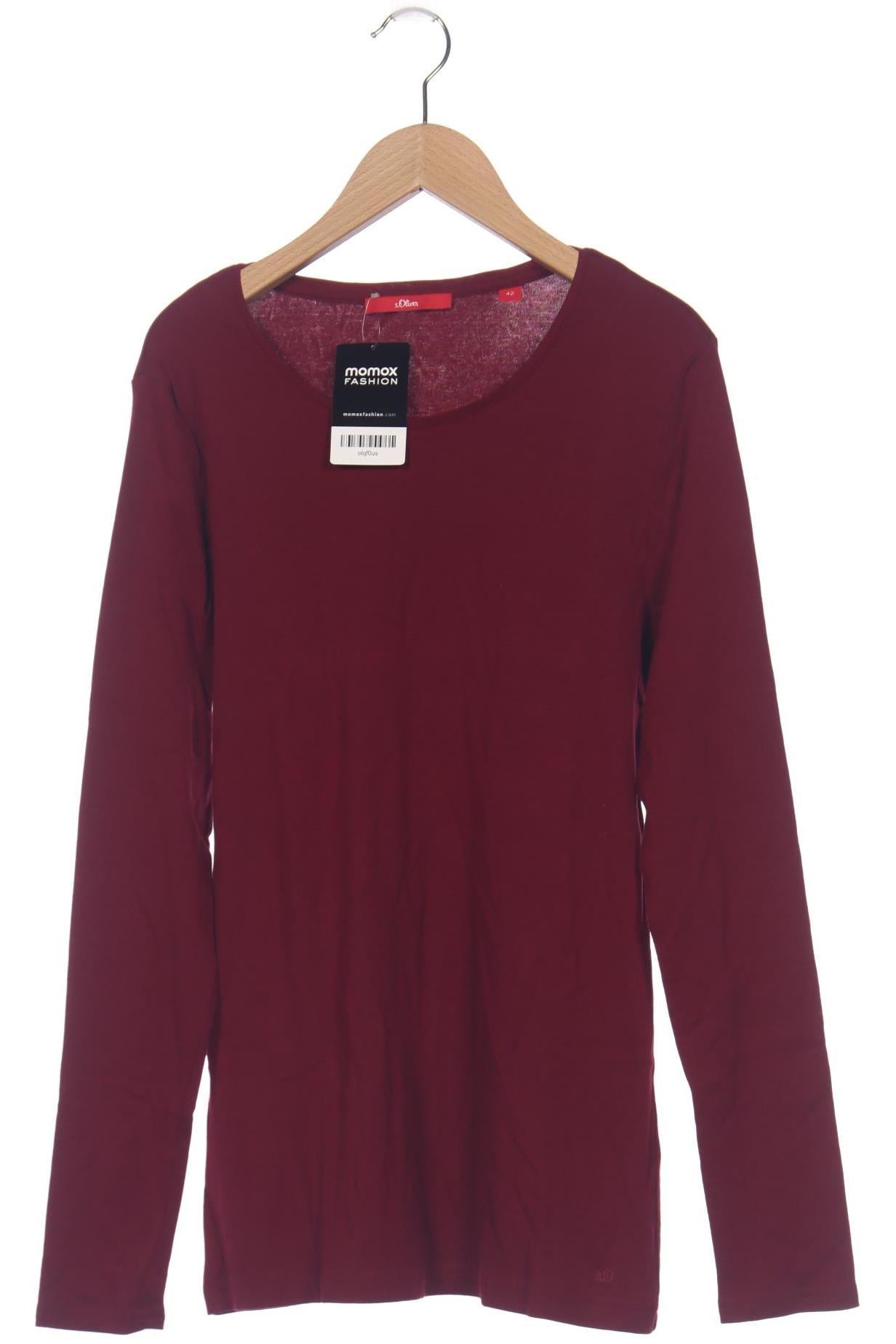 

s.Oliver Damen Langarmshirt, bordeaux, Gr. 42