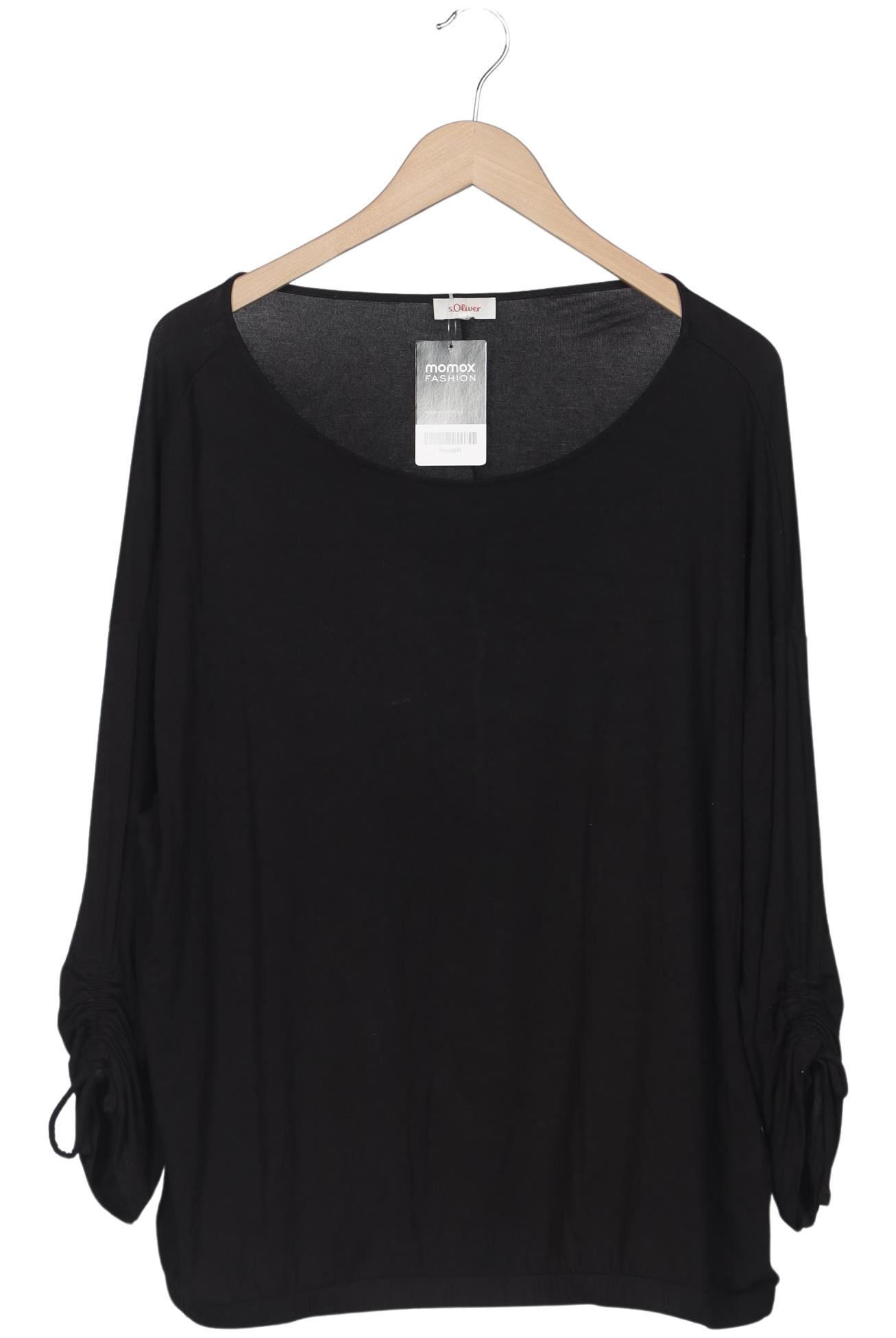 

s.Oliver Damen Langarmshirt, schwarz, Gr. 48