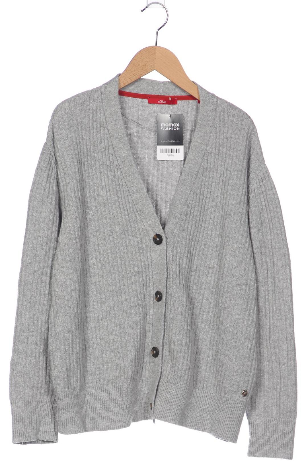 

s.Oliver Damen Strickjacke, grau, Gr. 40
