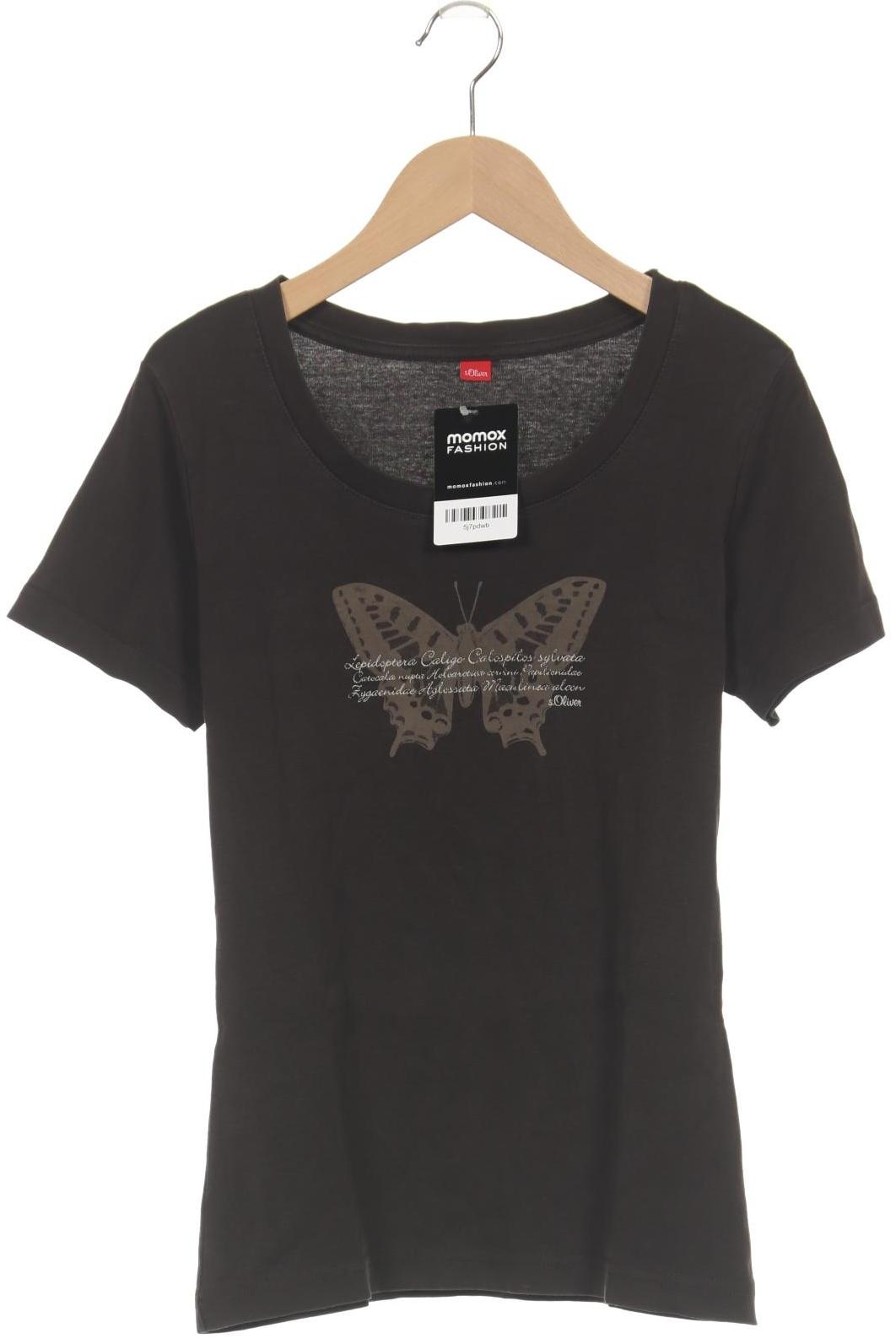 

s.Oliver Damen T-Shirt, braun, Gr. 40