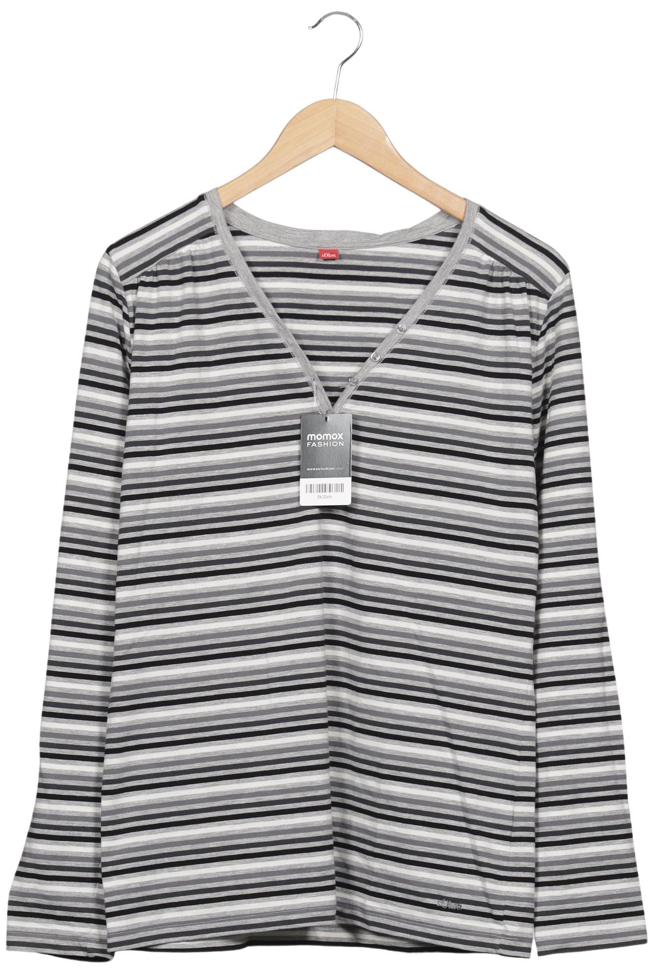 

s.Oliver Damen Langarmshirt, grau, Gr. 46