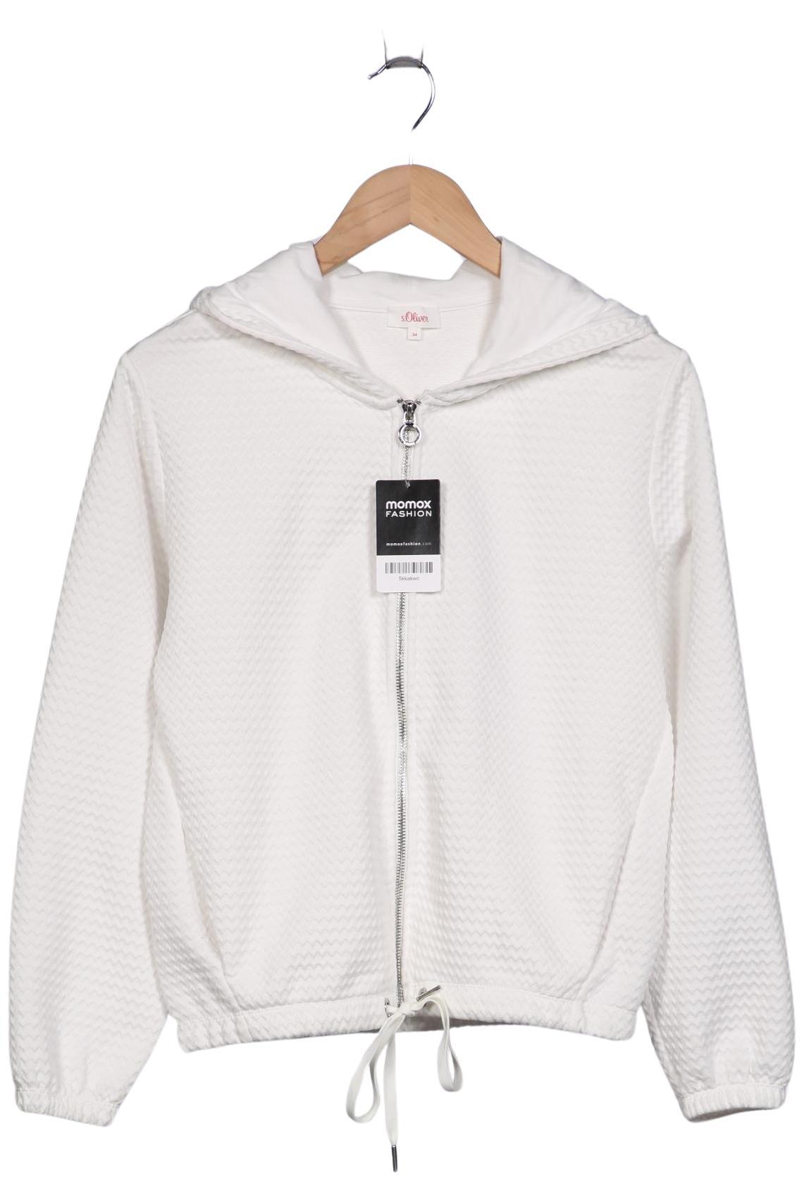 

s.Oliver Damen Kapuzenpullover, weiß, Gr. 34
