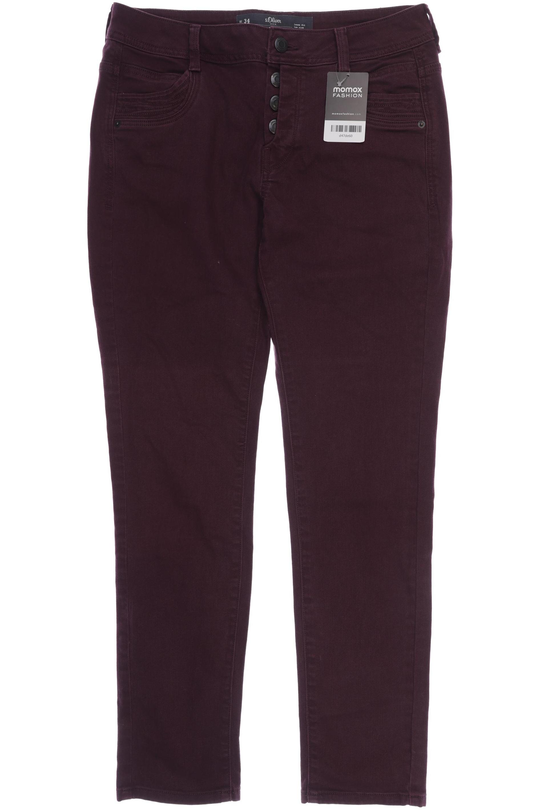 

s.Oliver Damen Jeans, bordeaux, Gr. 34