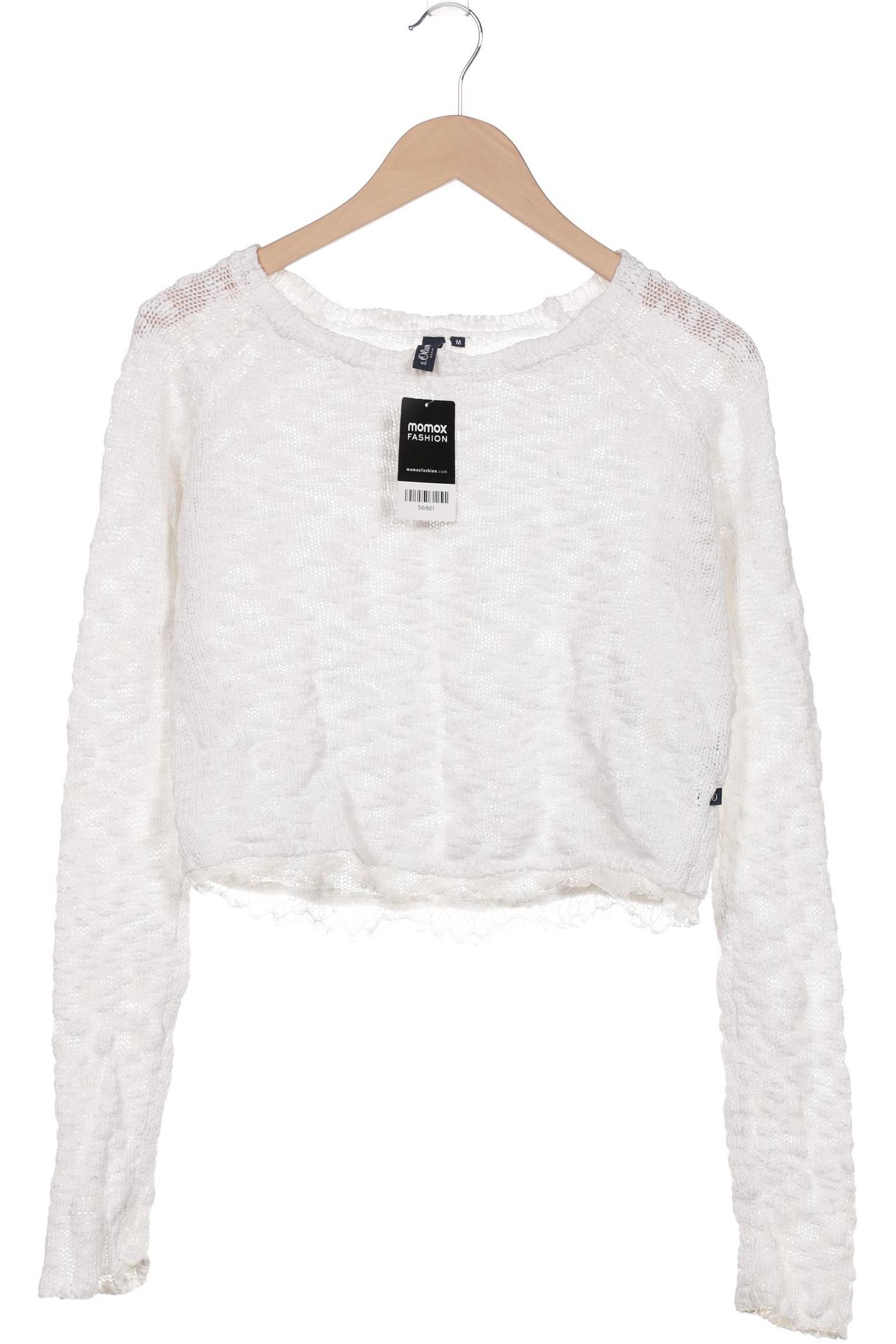 

s.Oliver Damen Pullover, weiß, Gr. 38