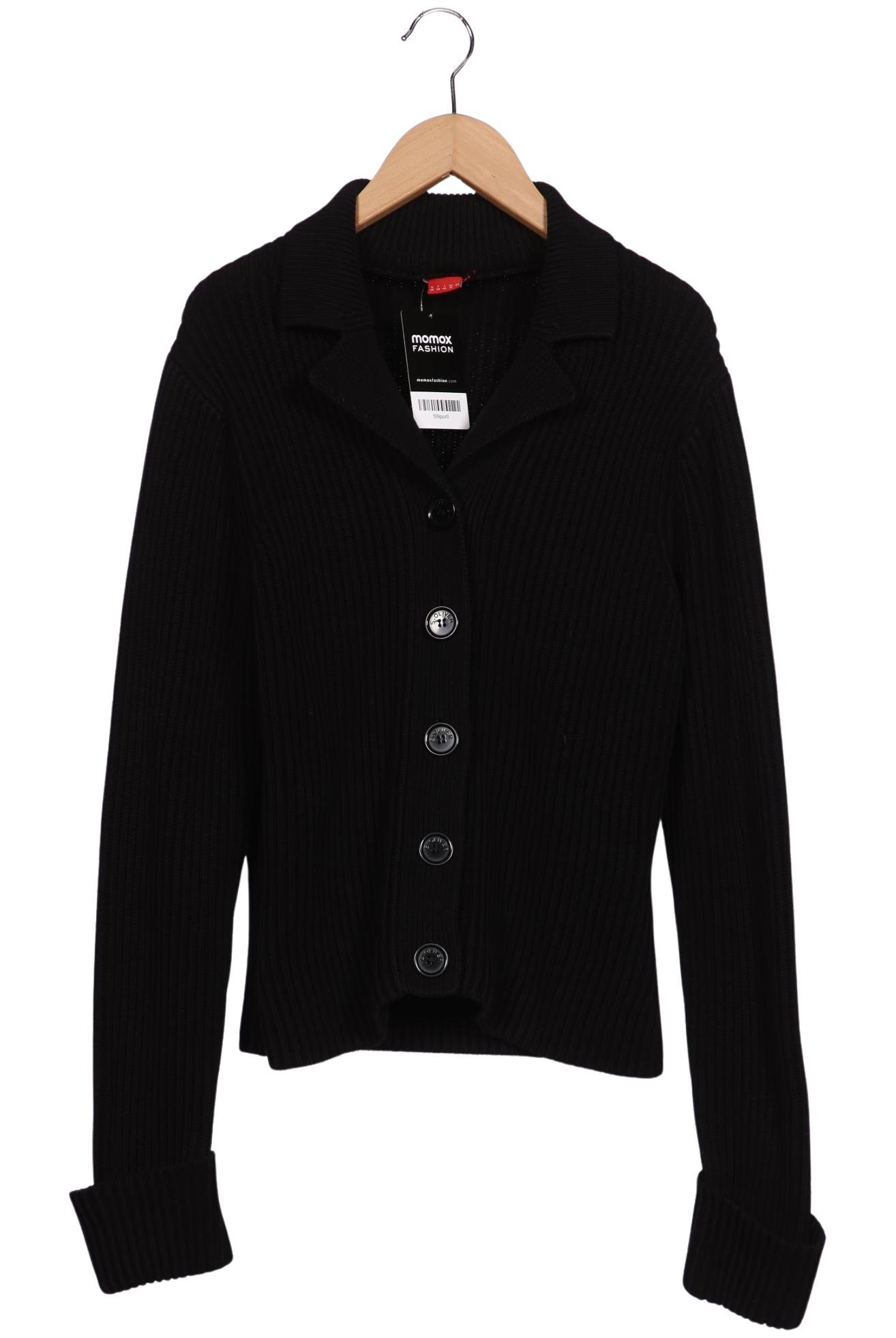 

s.Oliver Damen Strickjacke, schwarz, Gr. 36