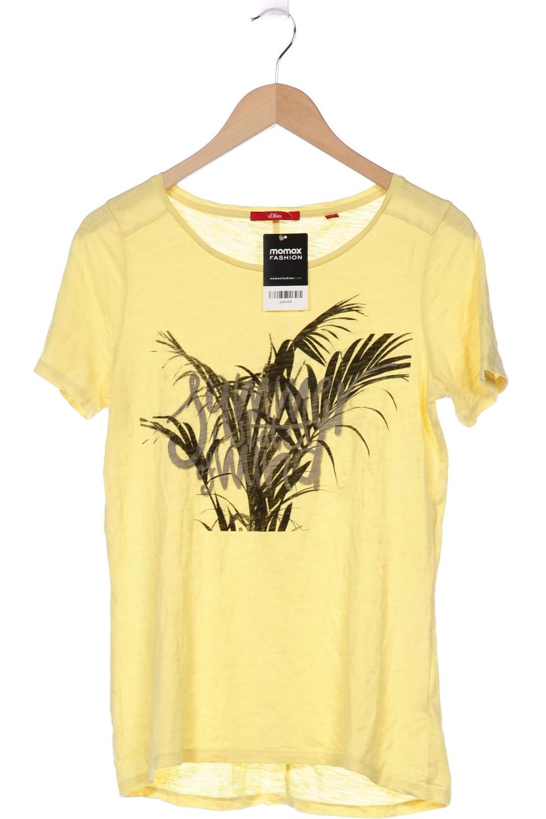

s.Oliver Damen T-Shirt, gelb, Gr. 40