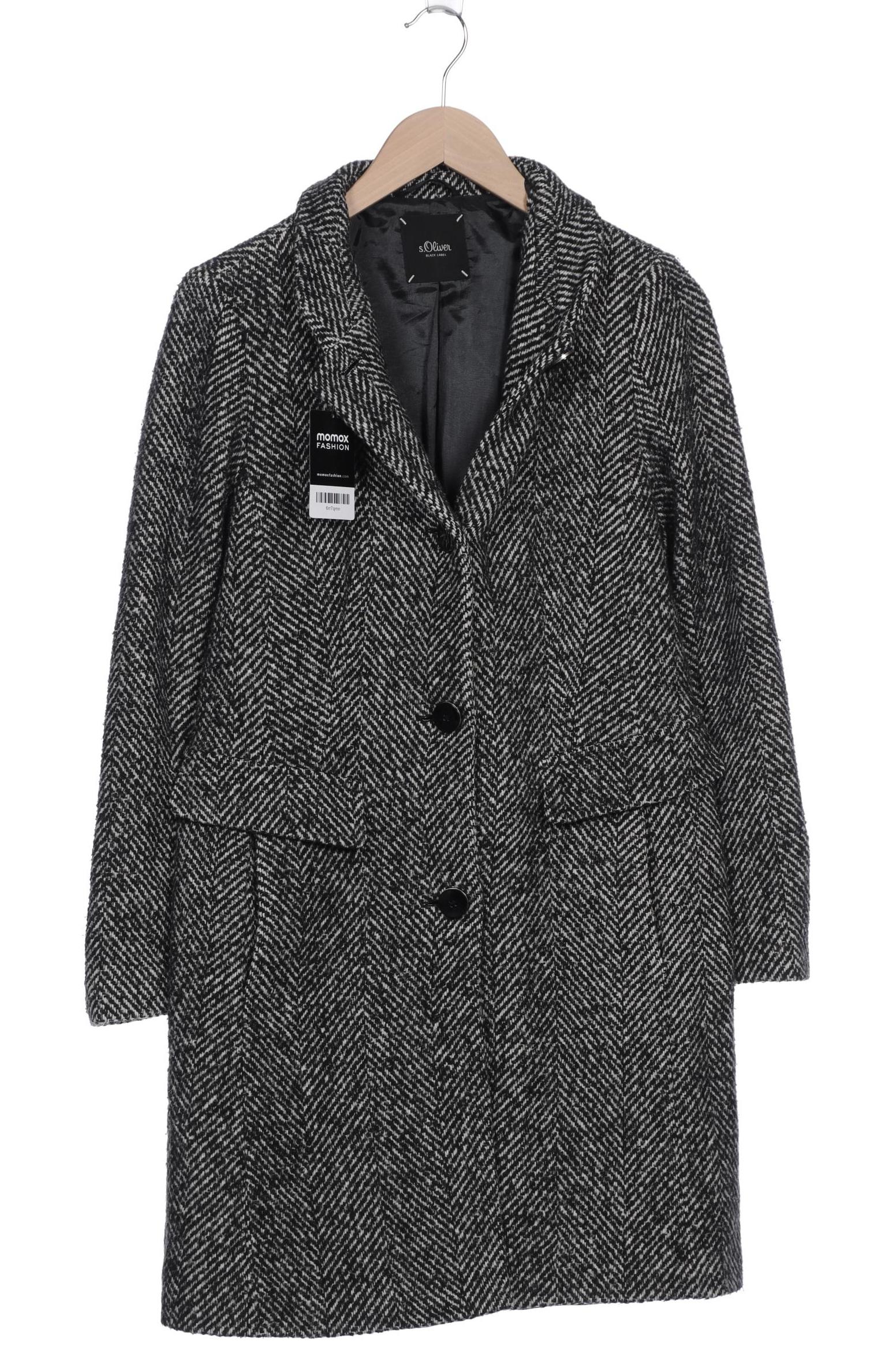 

s.Oliver Damen Mantel, schwarz, Gr. 36
