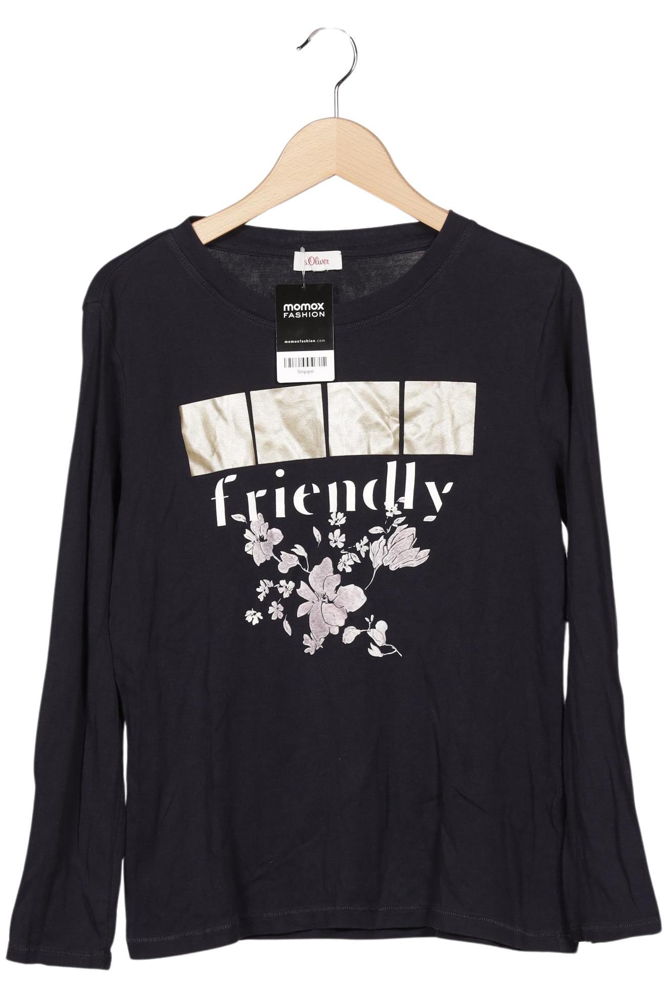 

s.Oliver Damen Langarmshirt, mehrfarbig, Gr. 38