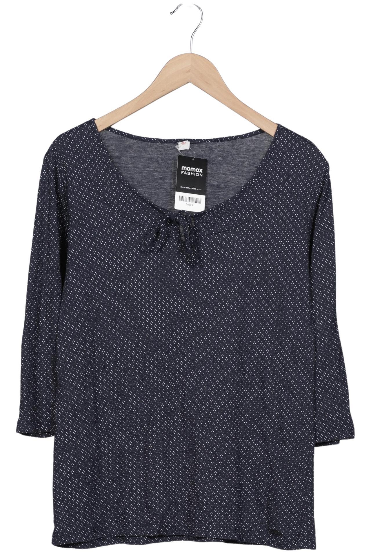 

s.Oliver Damen Langarmshirt, marineblau, Gr. 40