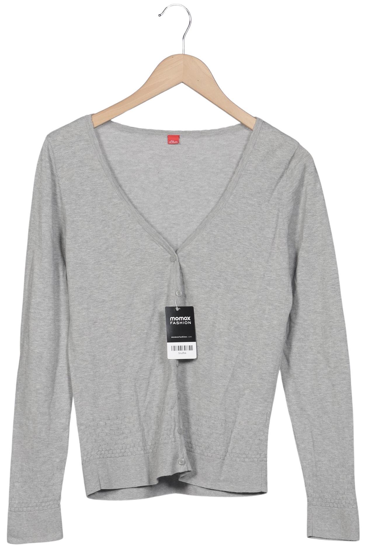 

s.Oliver Damen Strickjacke, grau, Gr. 38