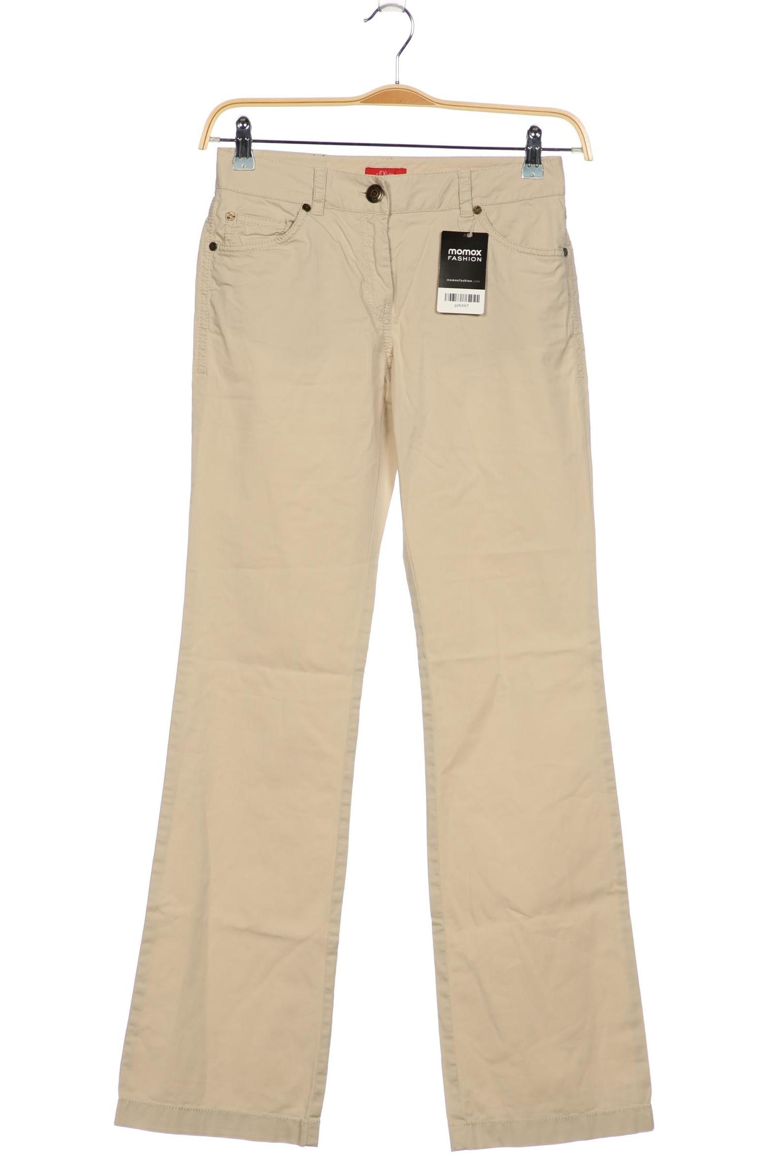 

s.Oliver Damen Stoffhose, beige, Gr. 28
