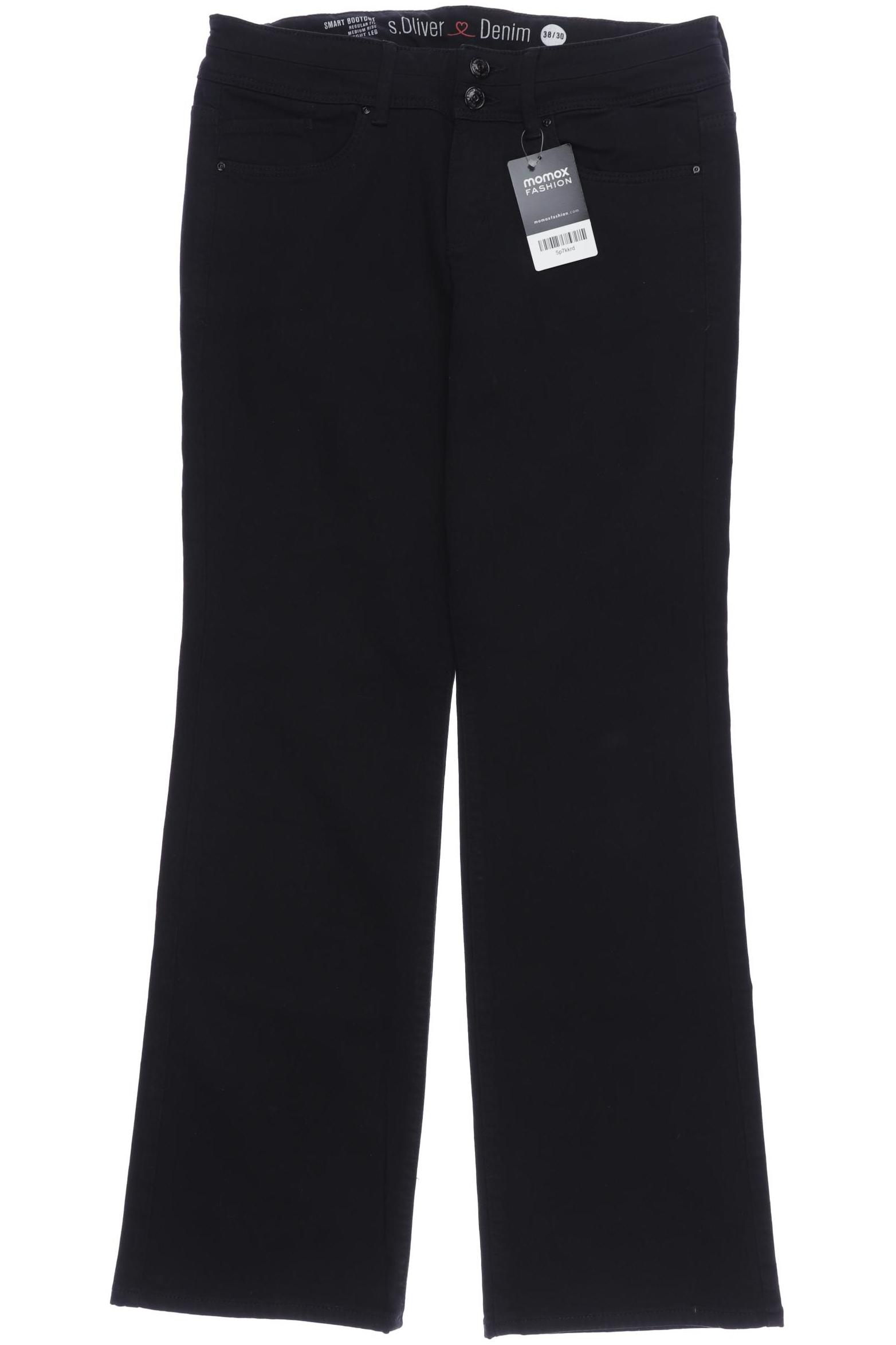 

s.Oliver Damen Jeans, schwarz, Gr. 38