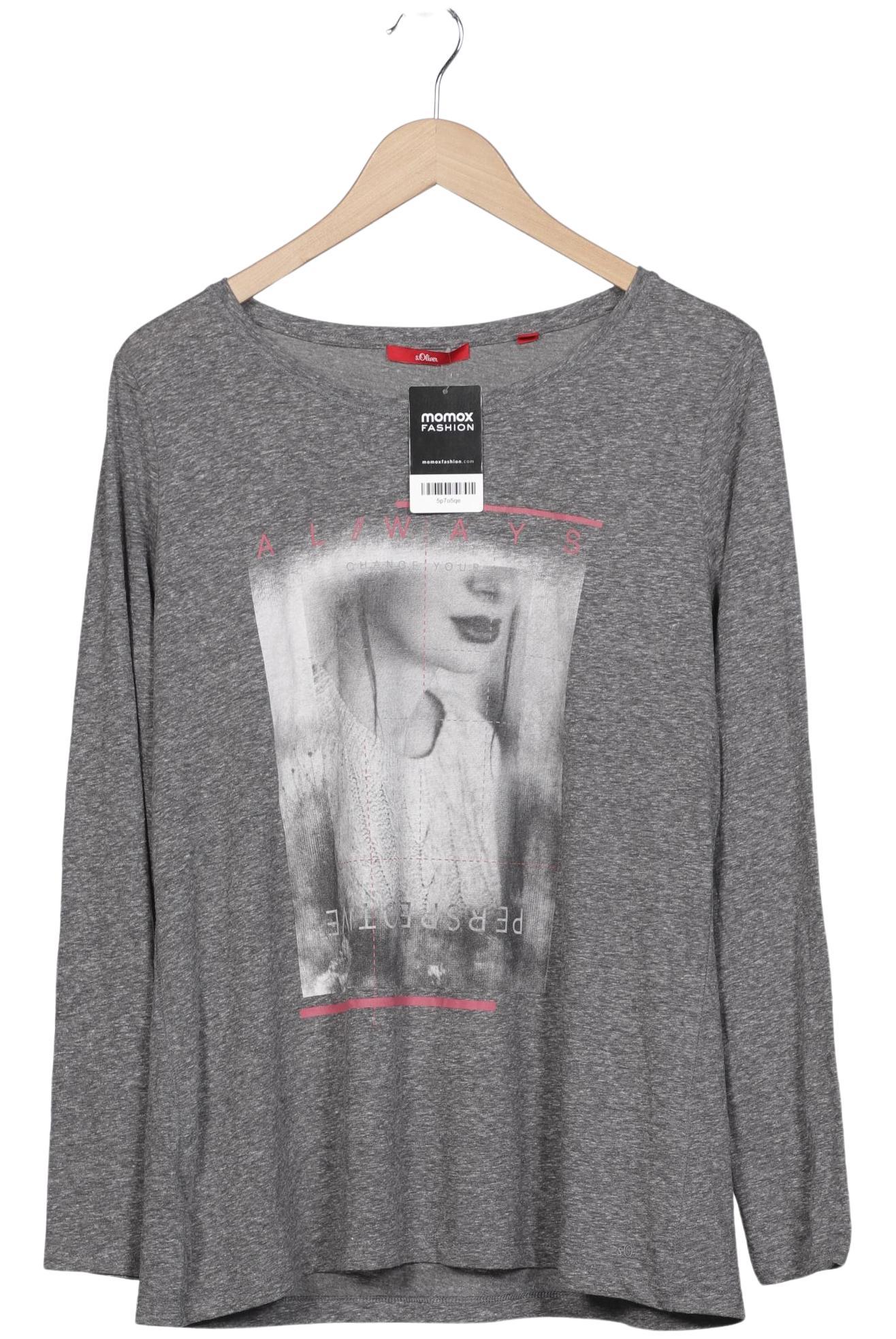 

s.Oliver Damen Langarmshirt, grau, Gr. 46