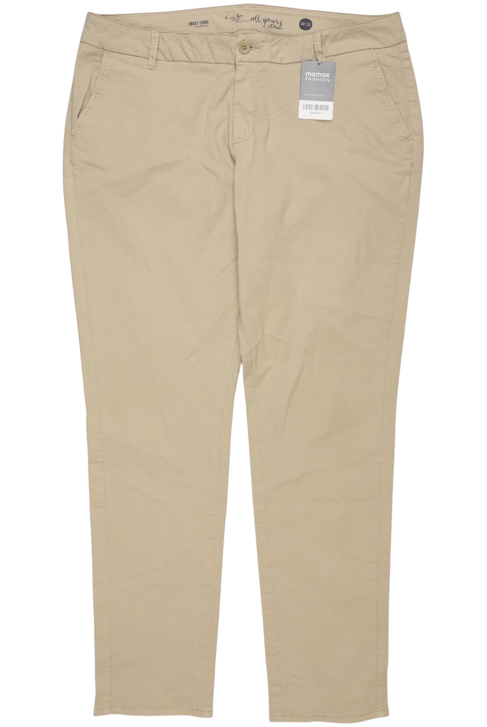 

s.Oliver Damen Stoffhose, beige, Gr. 44
