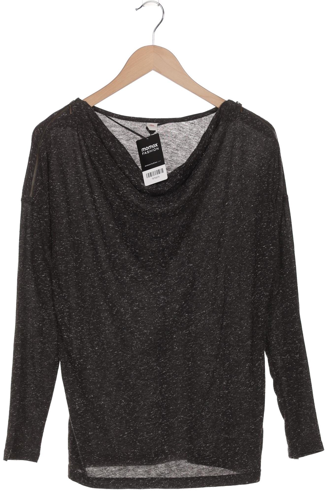 

s.Oliver Damen Langarmshirt, schwarz, Gr. 38