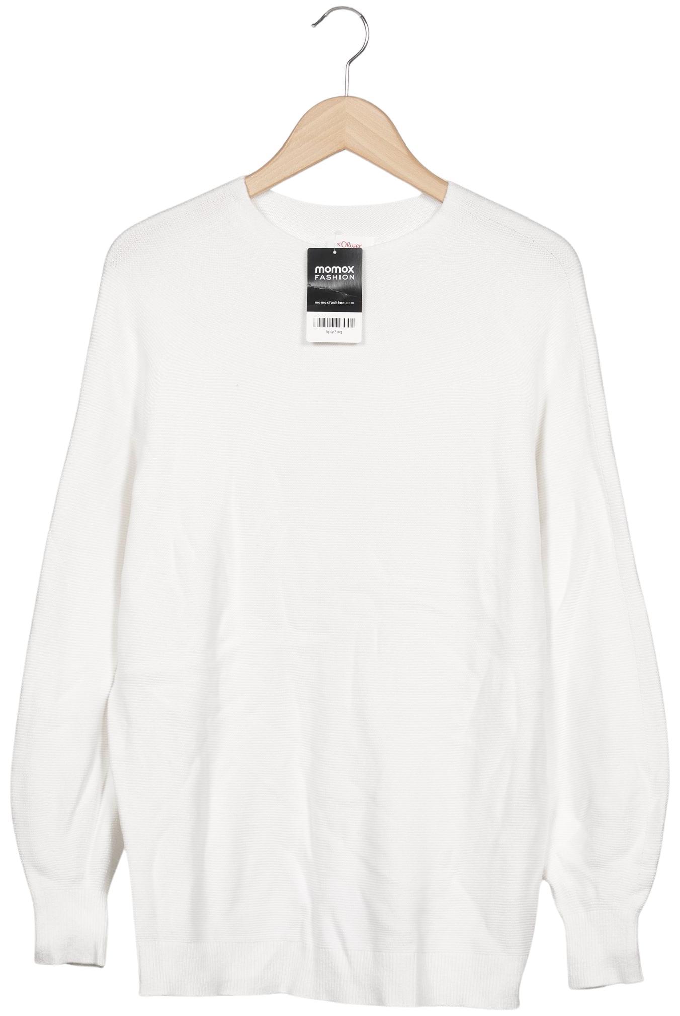 

s.Oliver Damen Pullover, weiß, Gr. 48