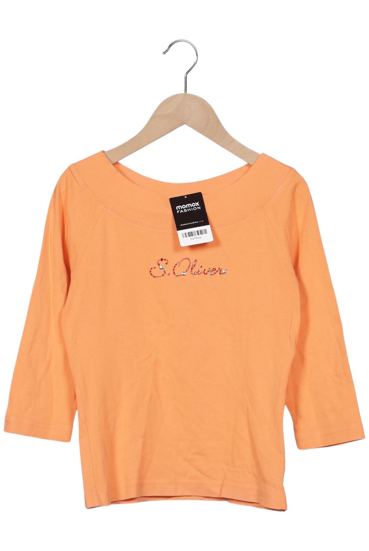 

s.Oliver Damen Langarmshirt, orange, Gr. 36