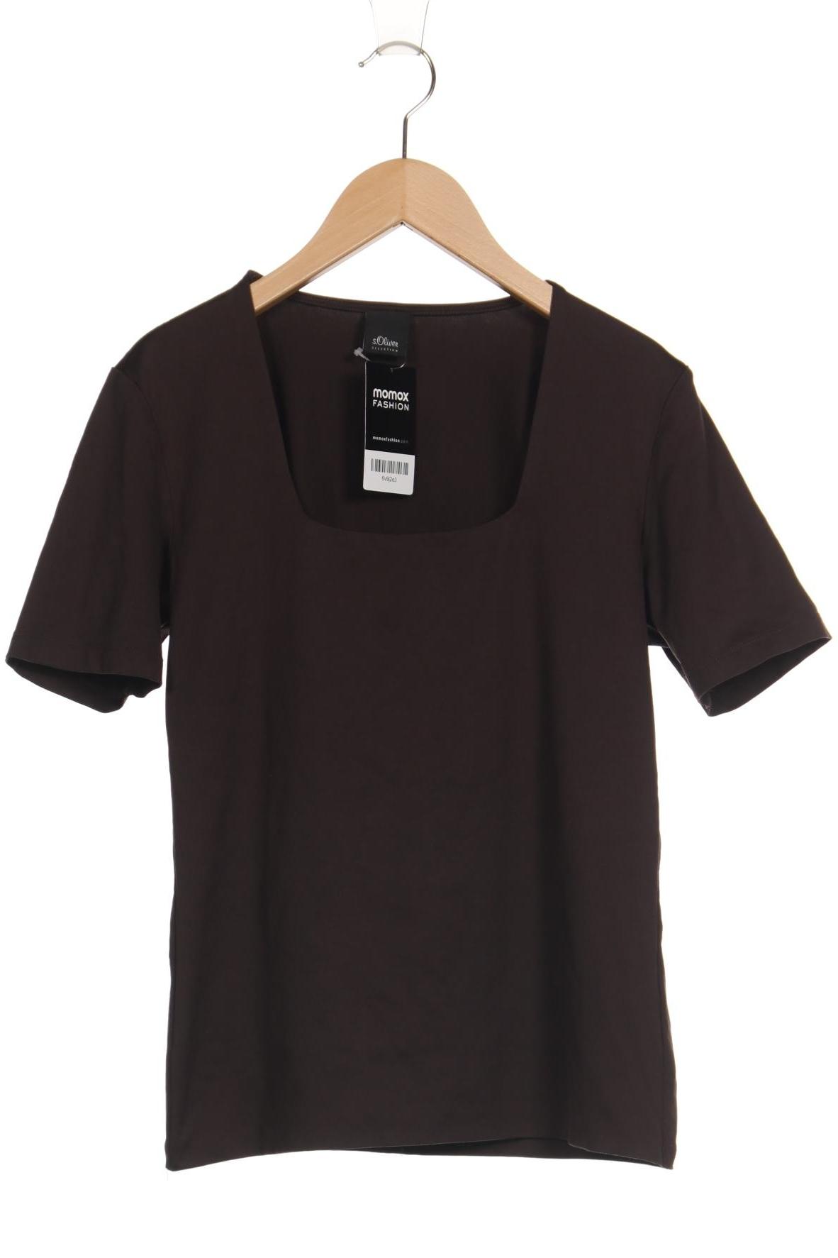 

s.Oliver Damen T-Shirt, braun, Gr. 38