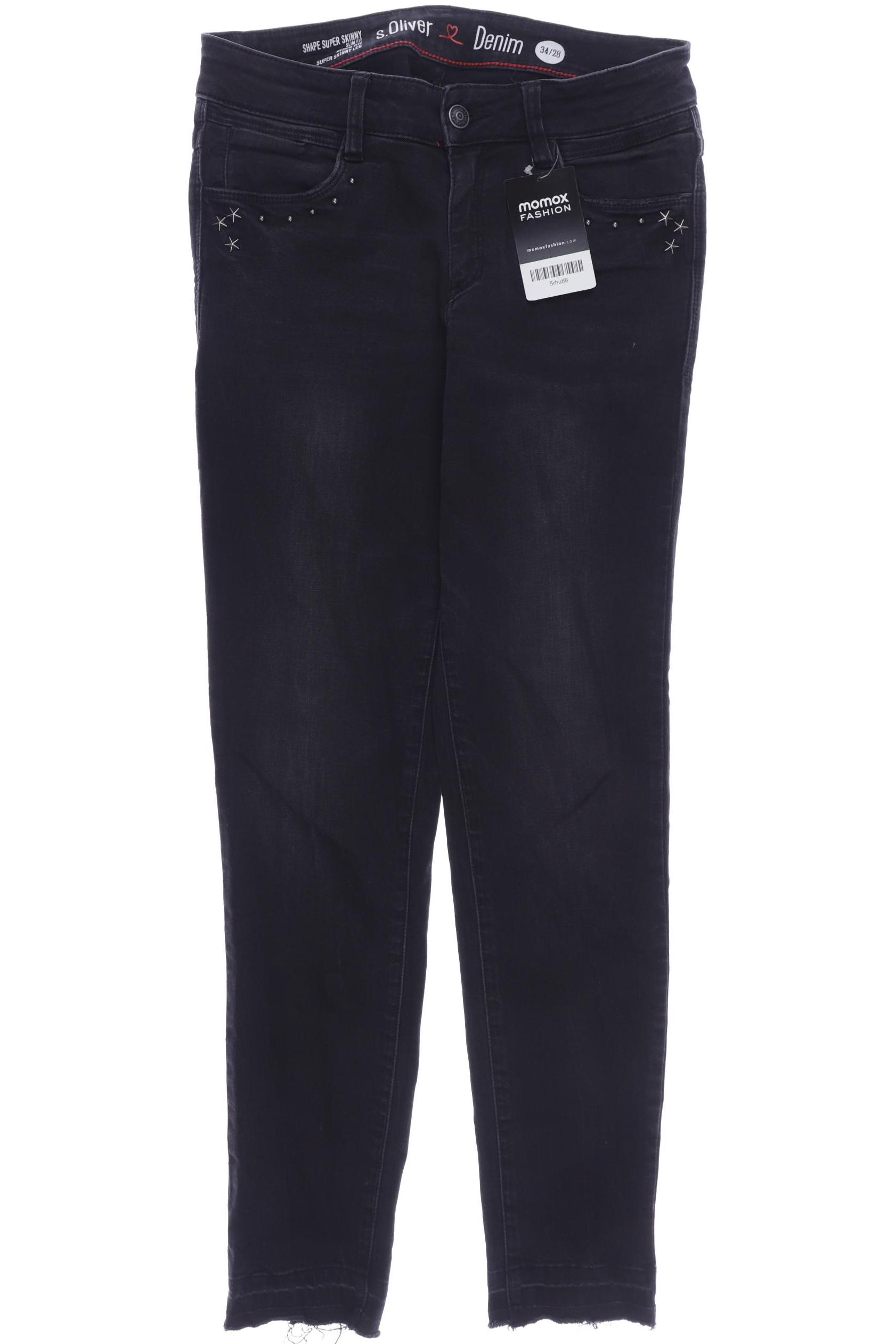 

s.Oliver Damen Jeans, schwarz