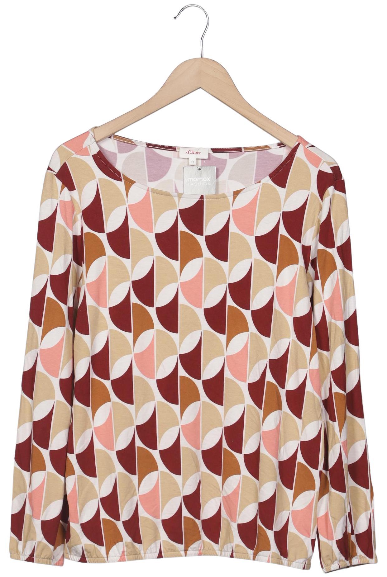 

s.Oliver Damen Langarmshirt, mehrfarbig, Gr. 40