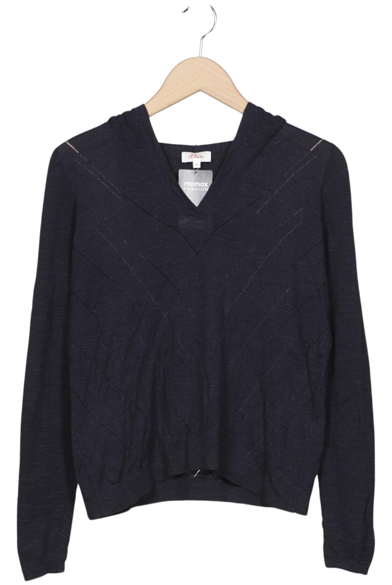 

s.Oliver Damen Kapuzenpullover, marineblau, Gr. 34