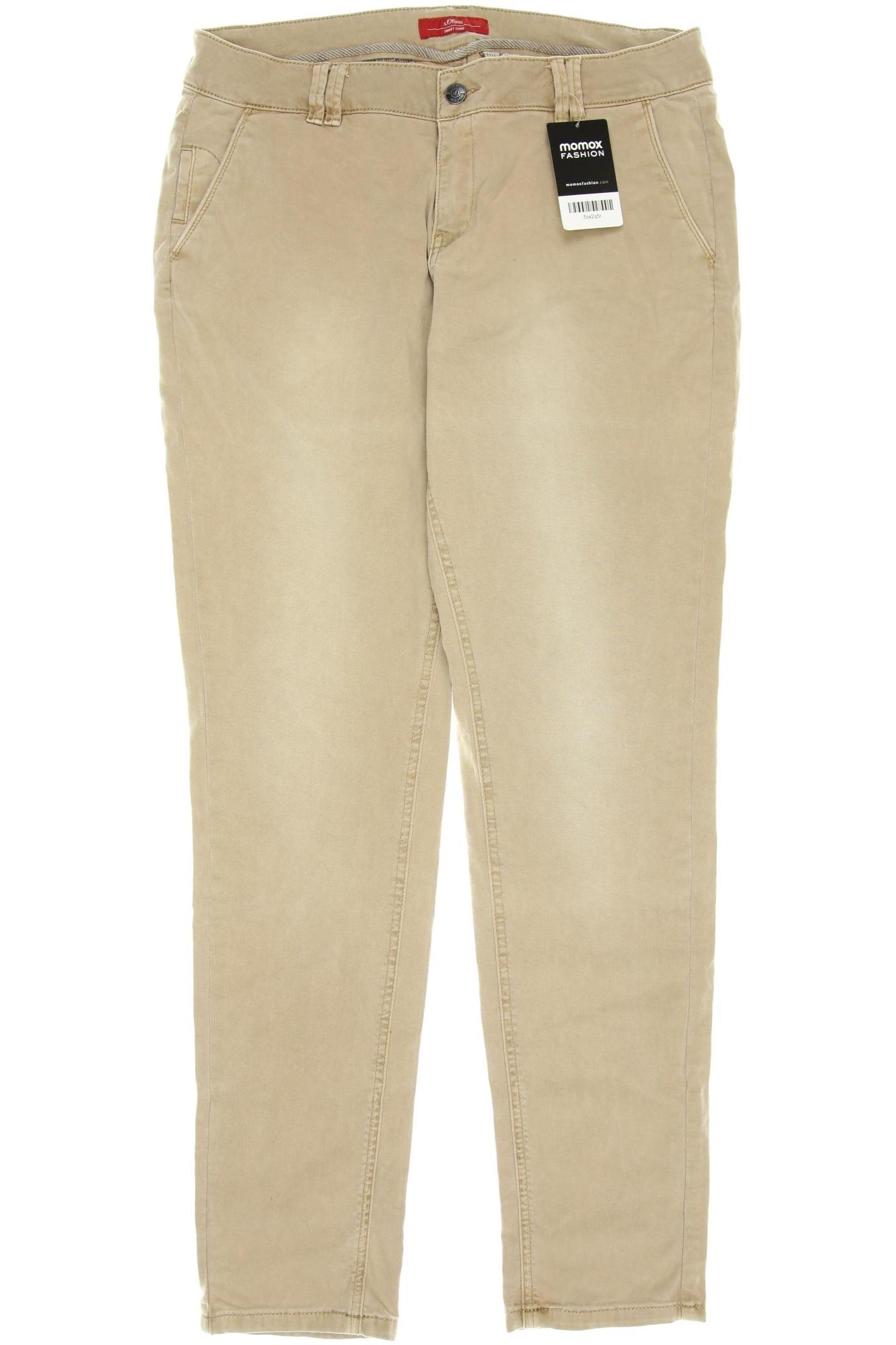 

s.Oliver Damen Stoffhose, beige, Gr. 40