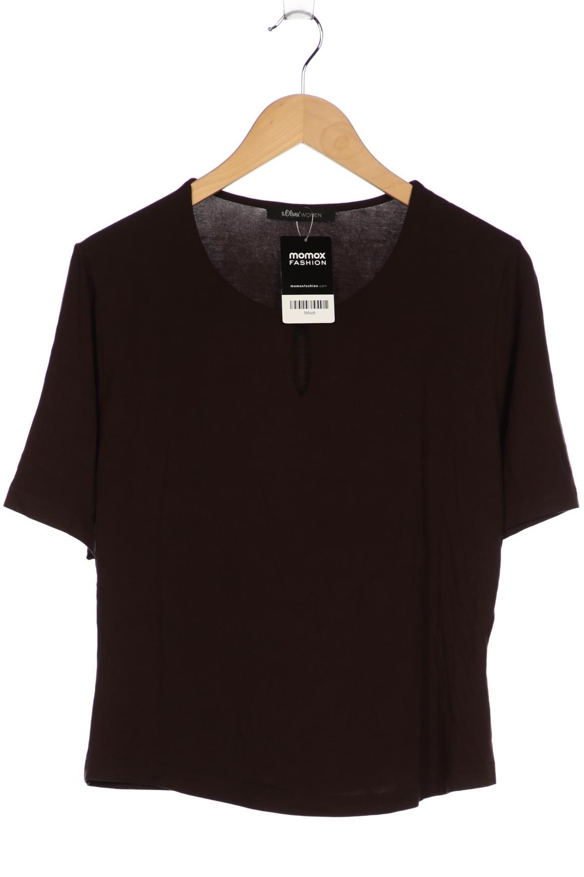 

s.Oliver Damen T-Shirt, braun, Gr. 38