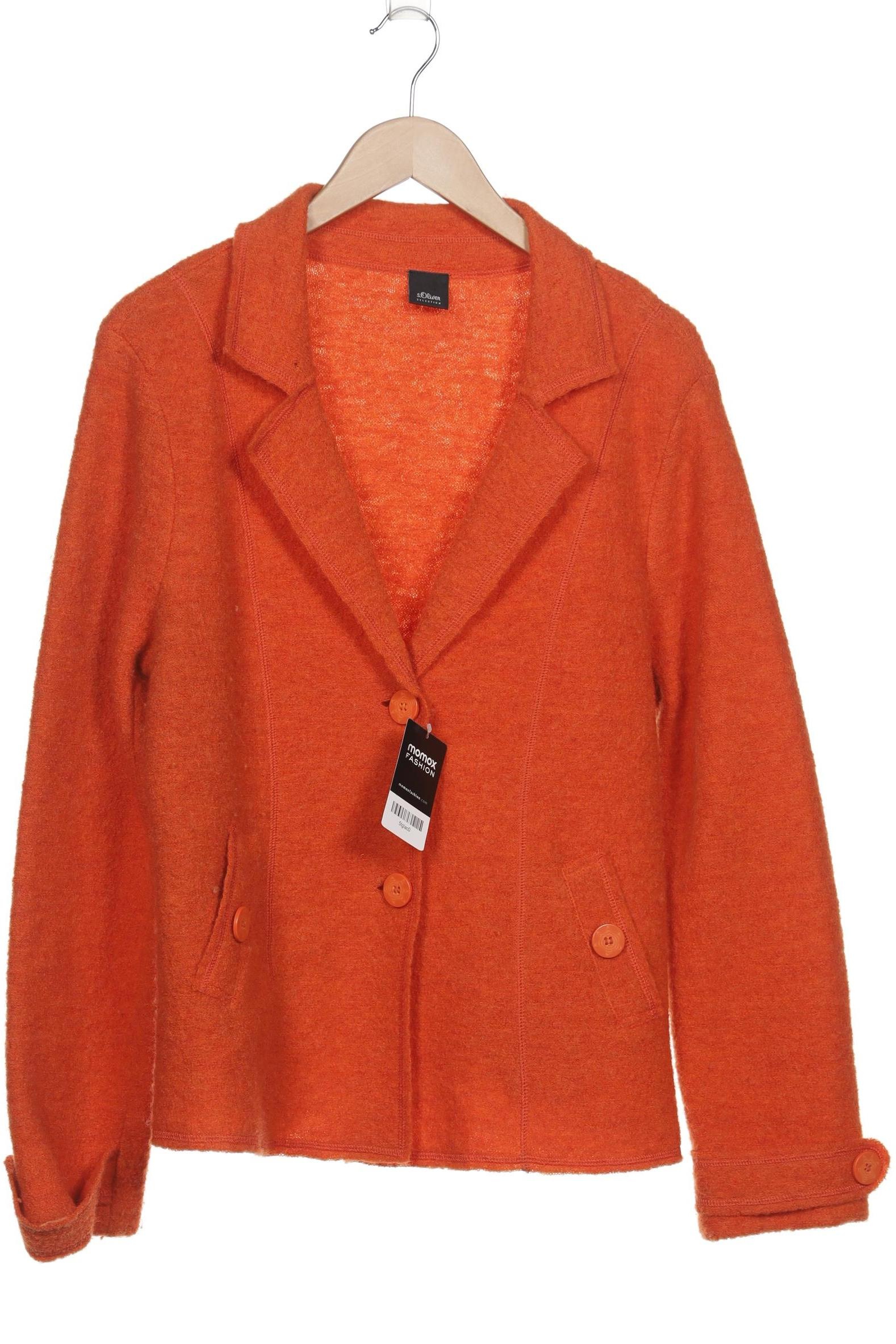 

s.Oliver Damen Strickjacke, orange, Gr. 44