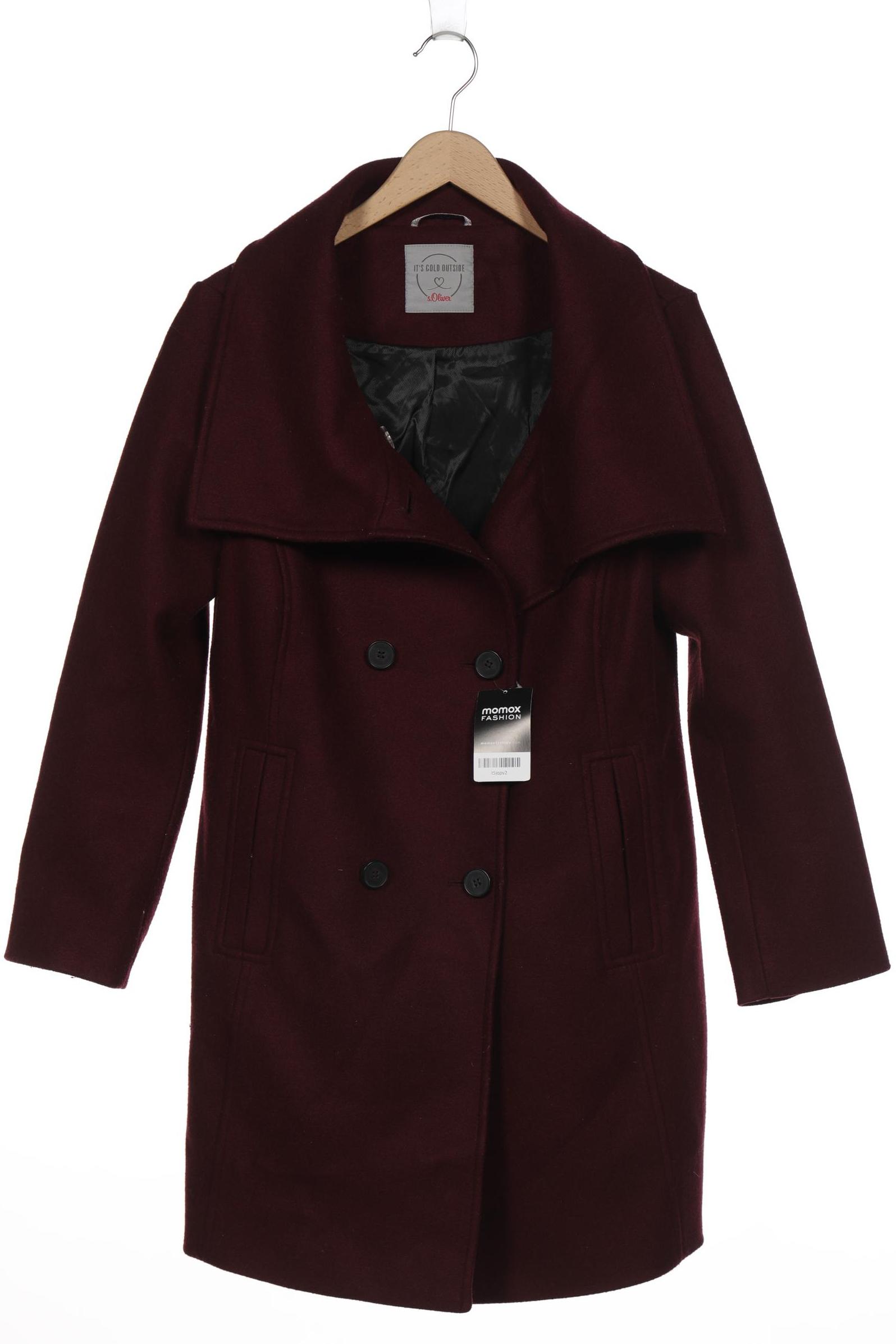 

s.Oliver Damen Mantel, bordeaux, Gr. 42