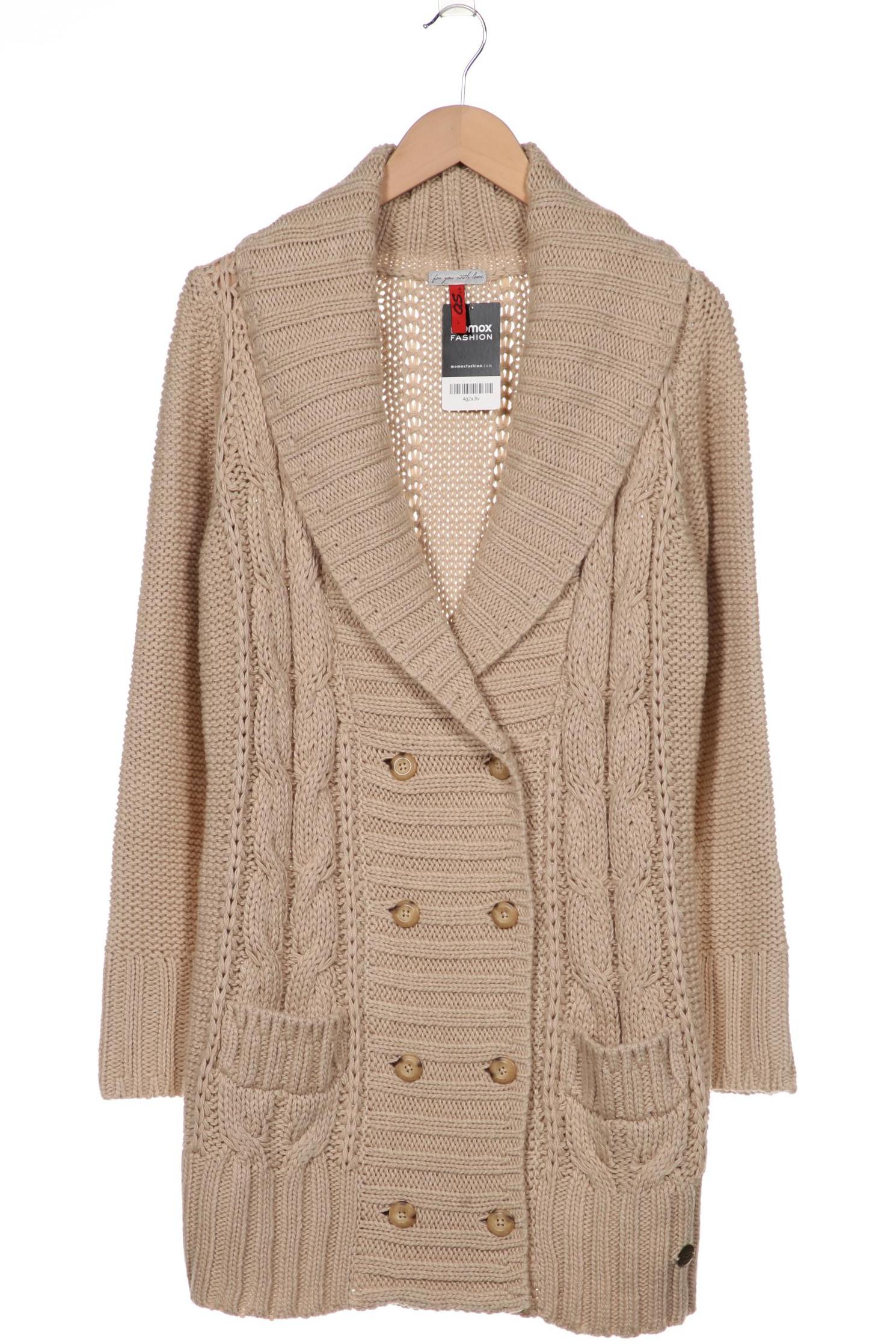 

s.Oliver Damen Strickjacke, beige, Gr. 42