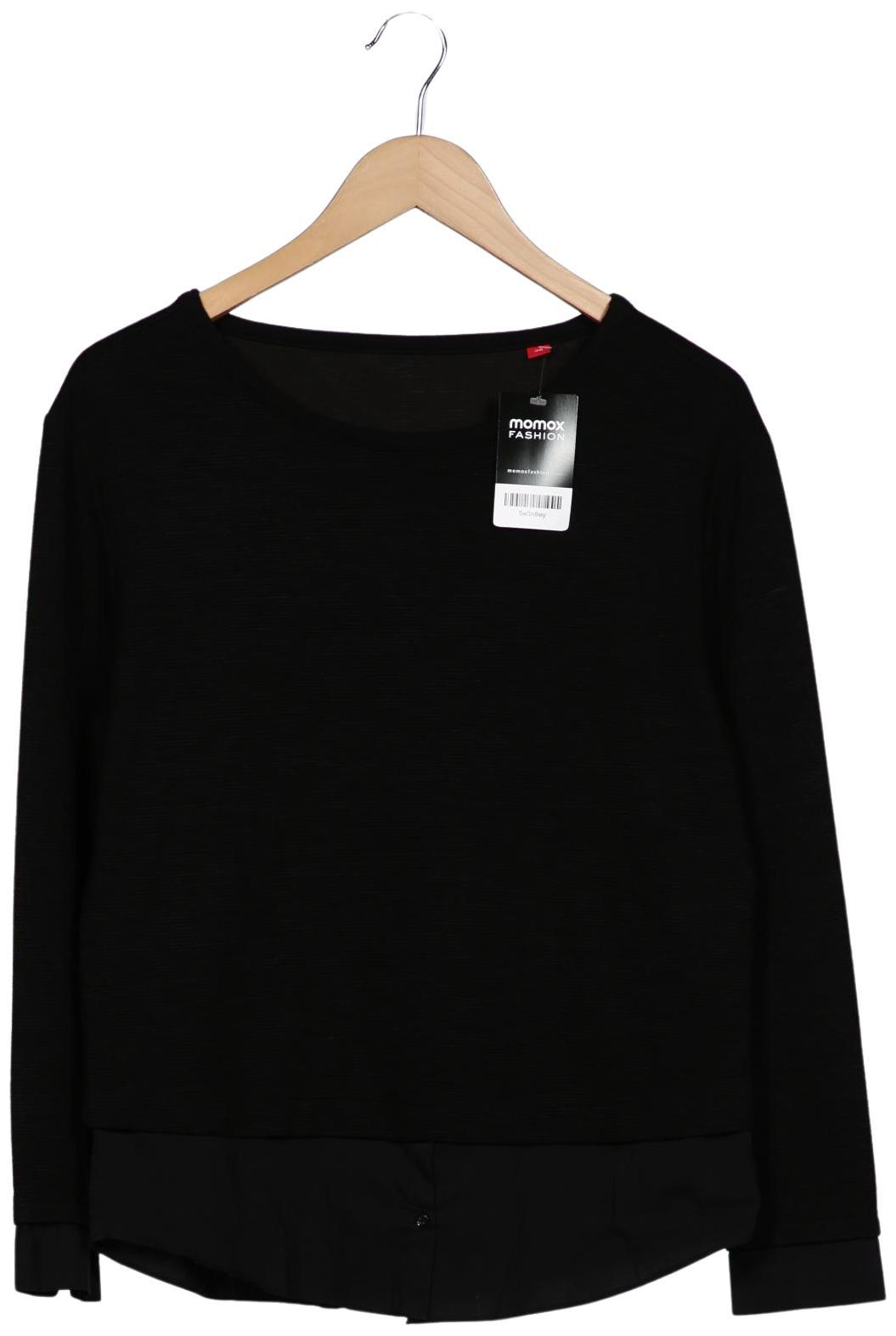 

s.Oliver Damen Langarmshirt, schwarz, Gr. 36