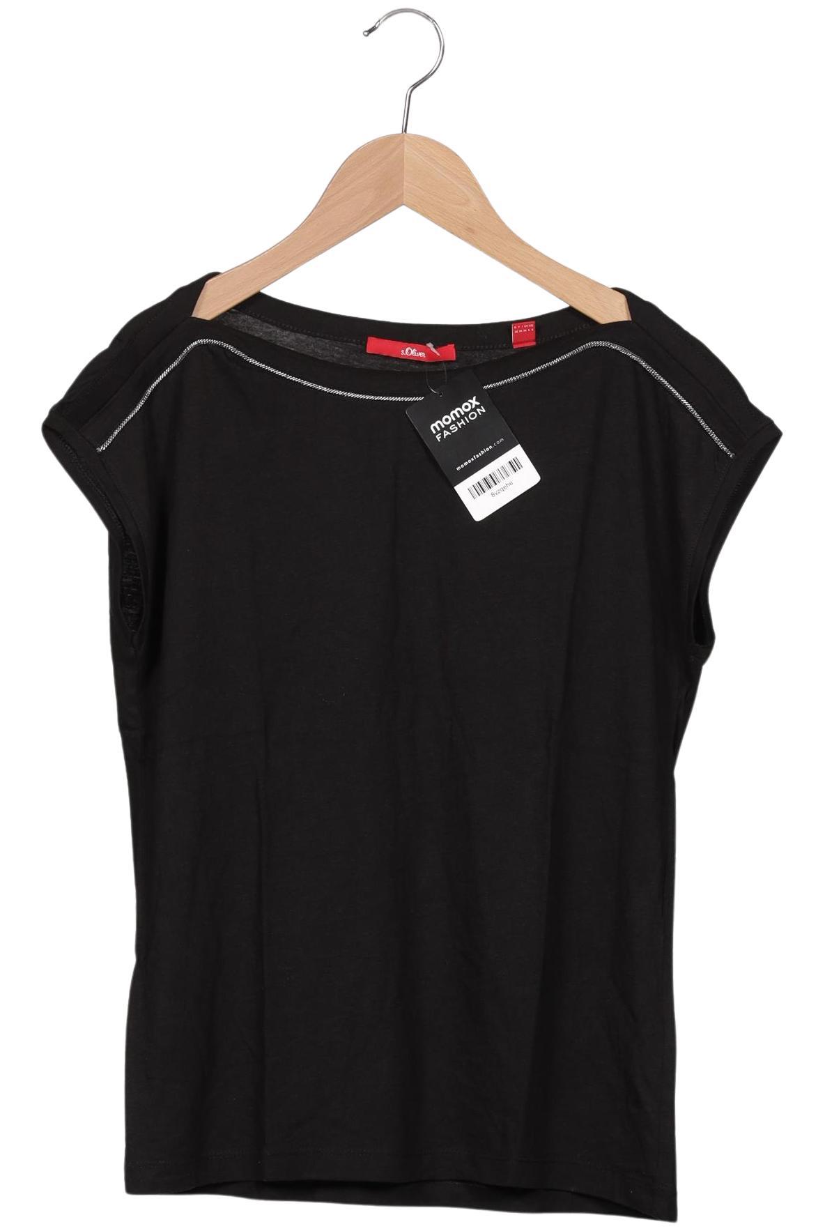

s.Oliver Damen T-Shirt, schwarz, Gr. 32
