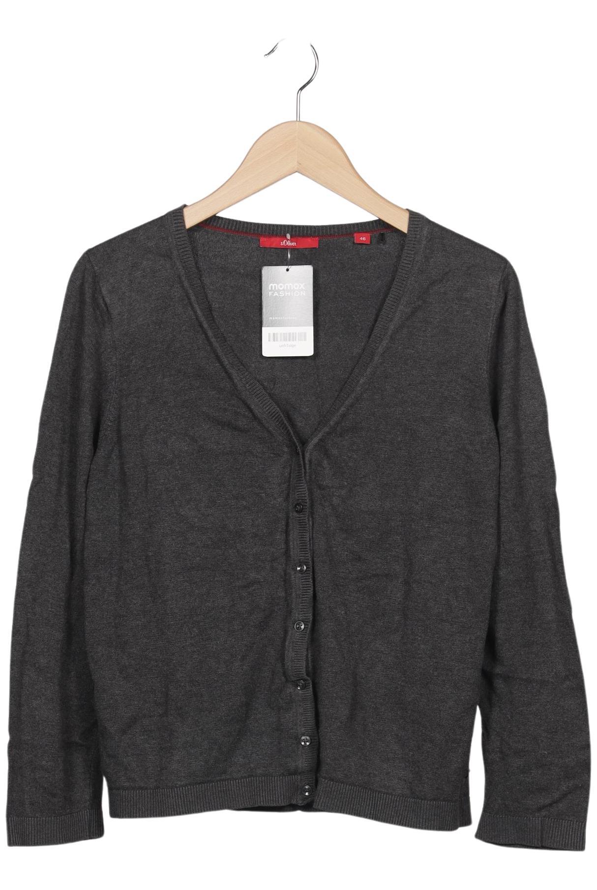 

s.Oliver Damen Strickjacke, grau, Gr. 46