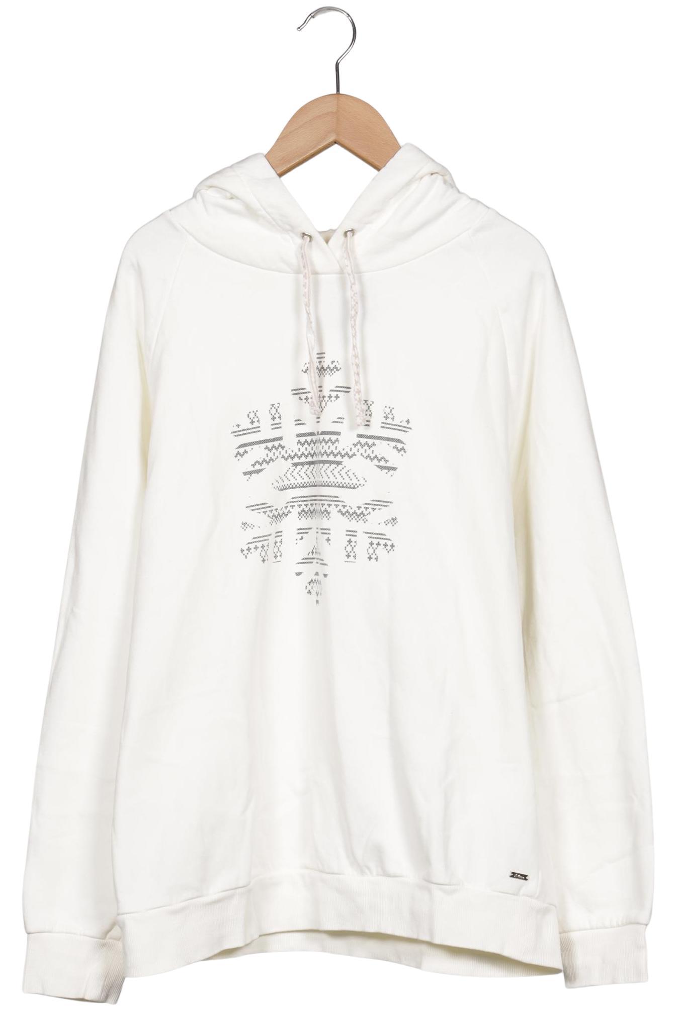 

s.Oliver Damen Kapuzenpullover, cremeweiß, Gr. 44