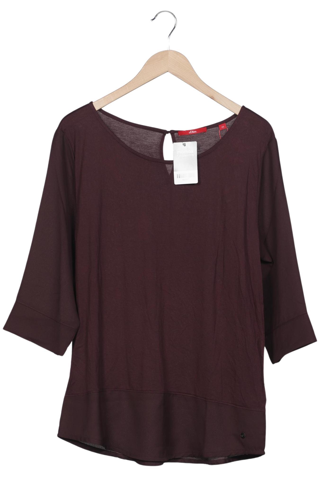 

s.Oliver Damen Langarmshirt, bordeaux, Gr. 42