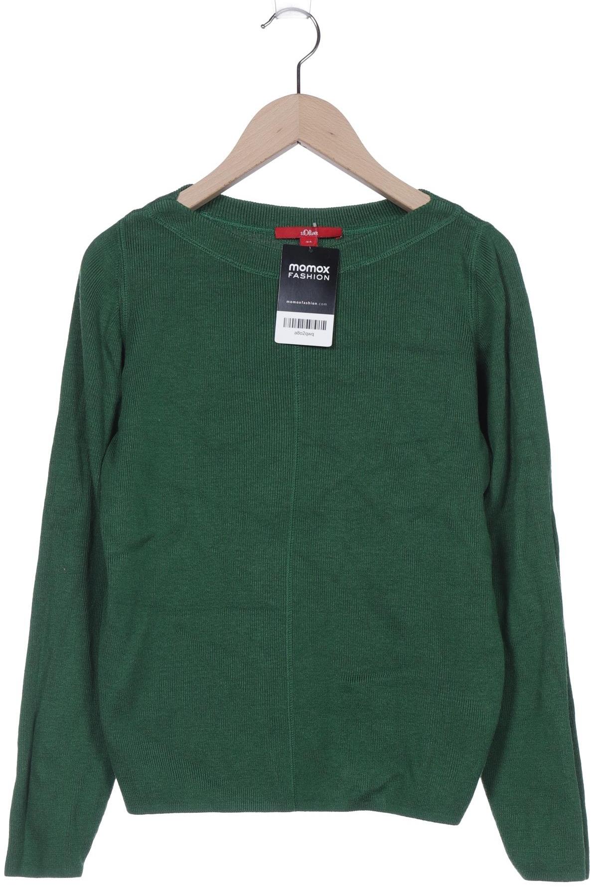

s.Oliver Damen Pullover, grün, Gr. 34