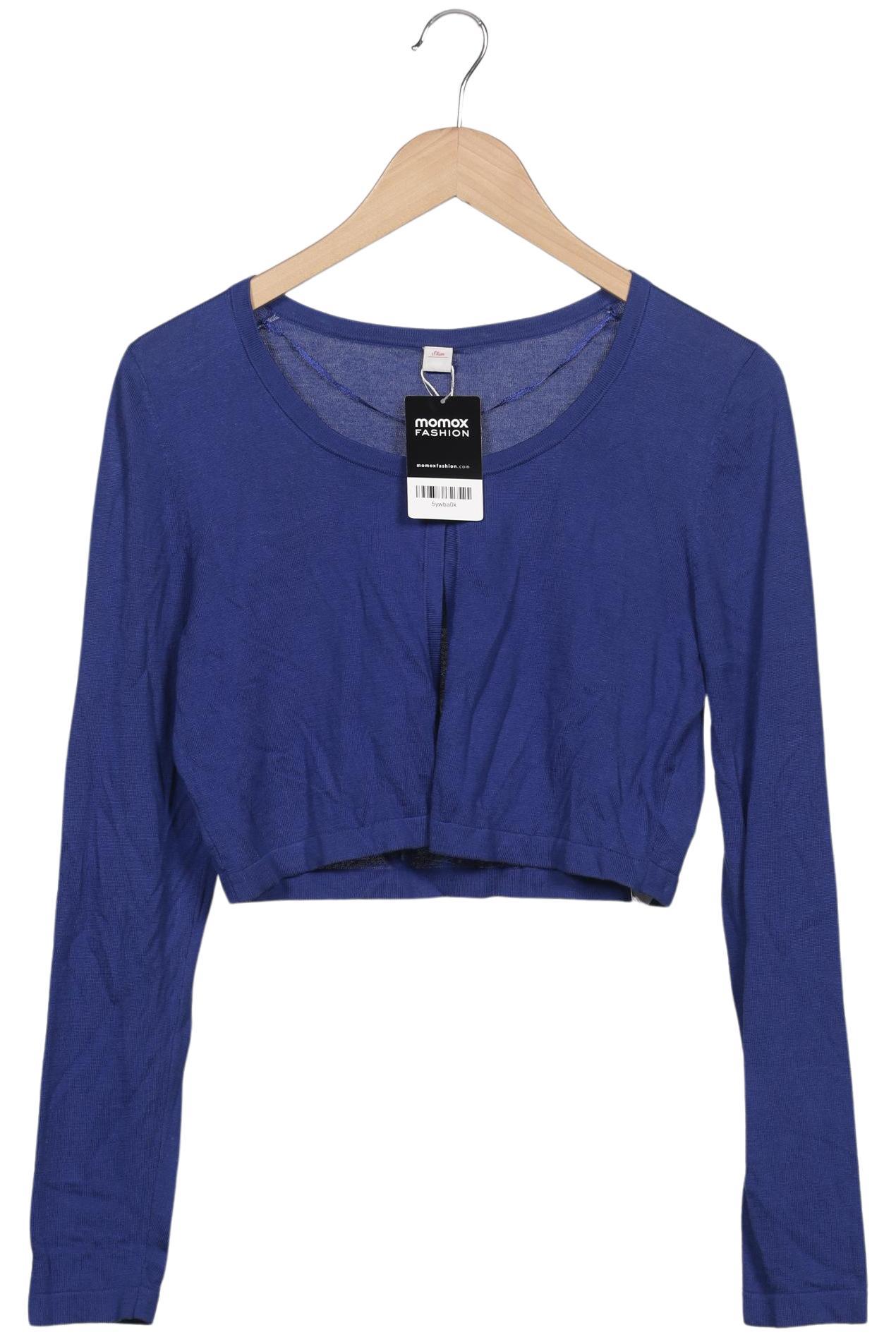 

s.Oliver Damen Strickjacke, blau, Gr. 40