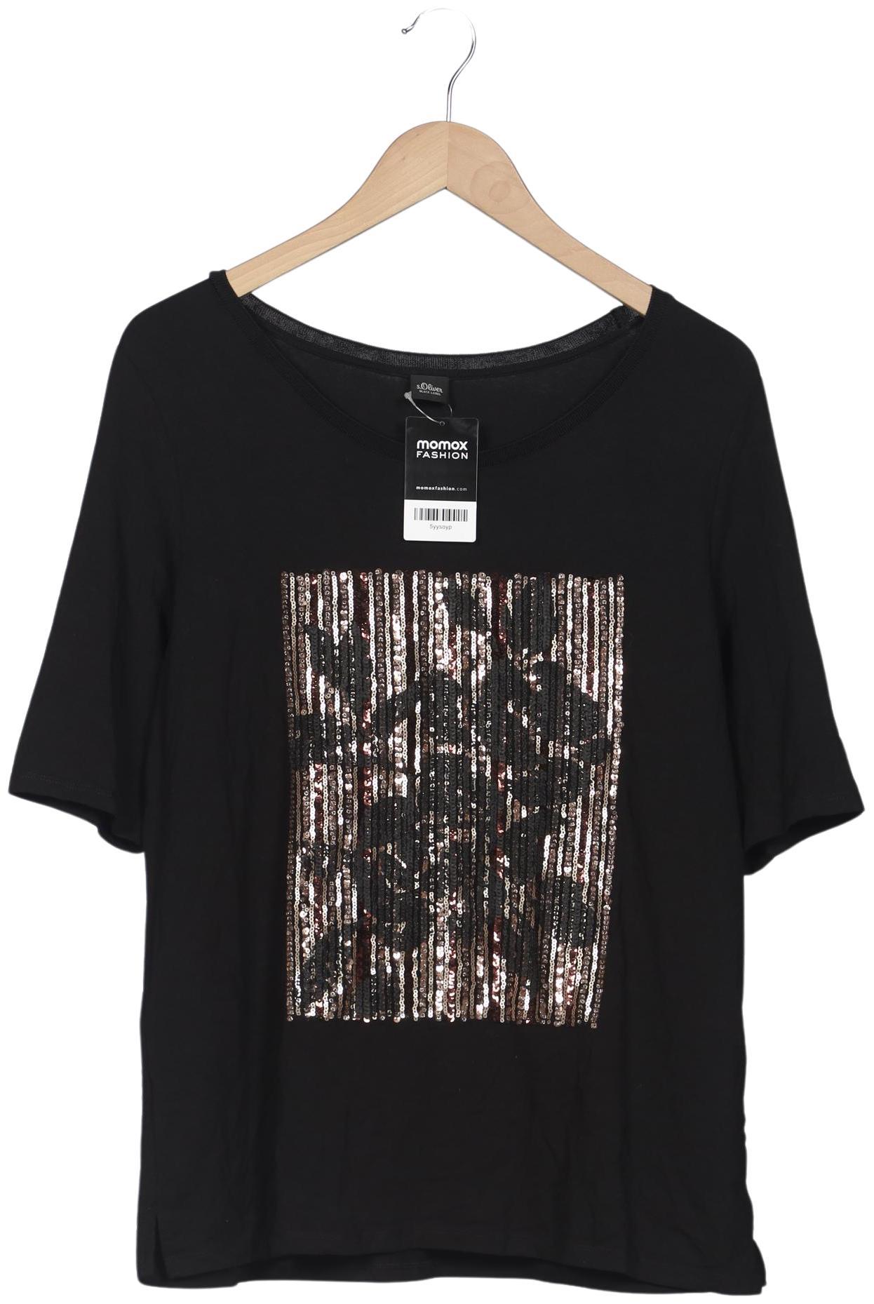 

s.Oliver Damen T-Shirt, schwarz, Gr. 44