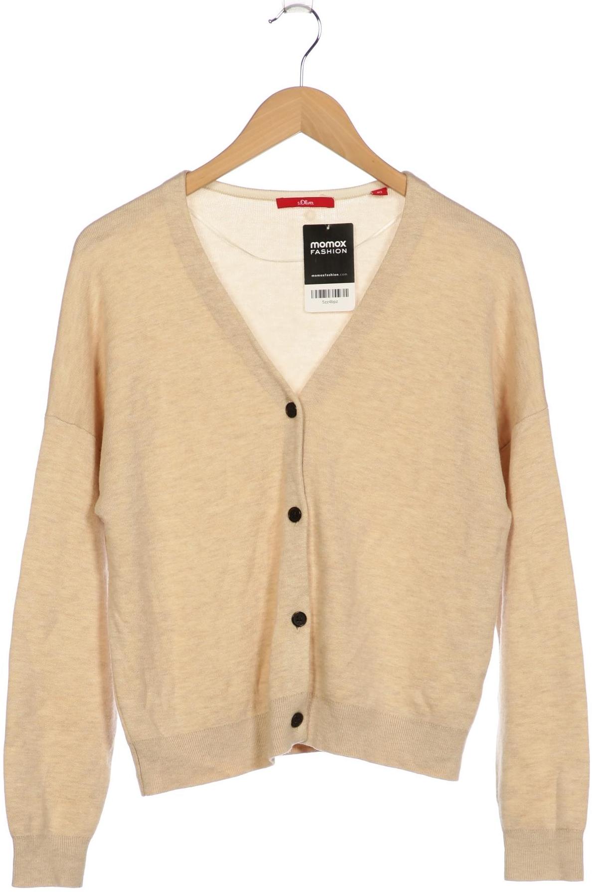 

s.Oliver Damen Strickjacke, beige, Gr. 40