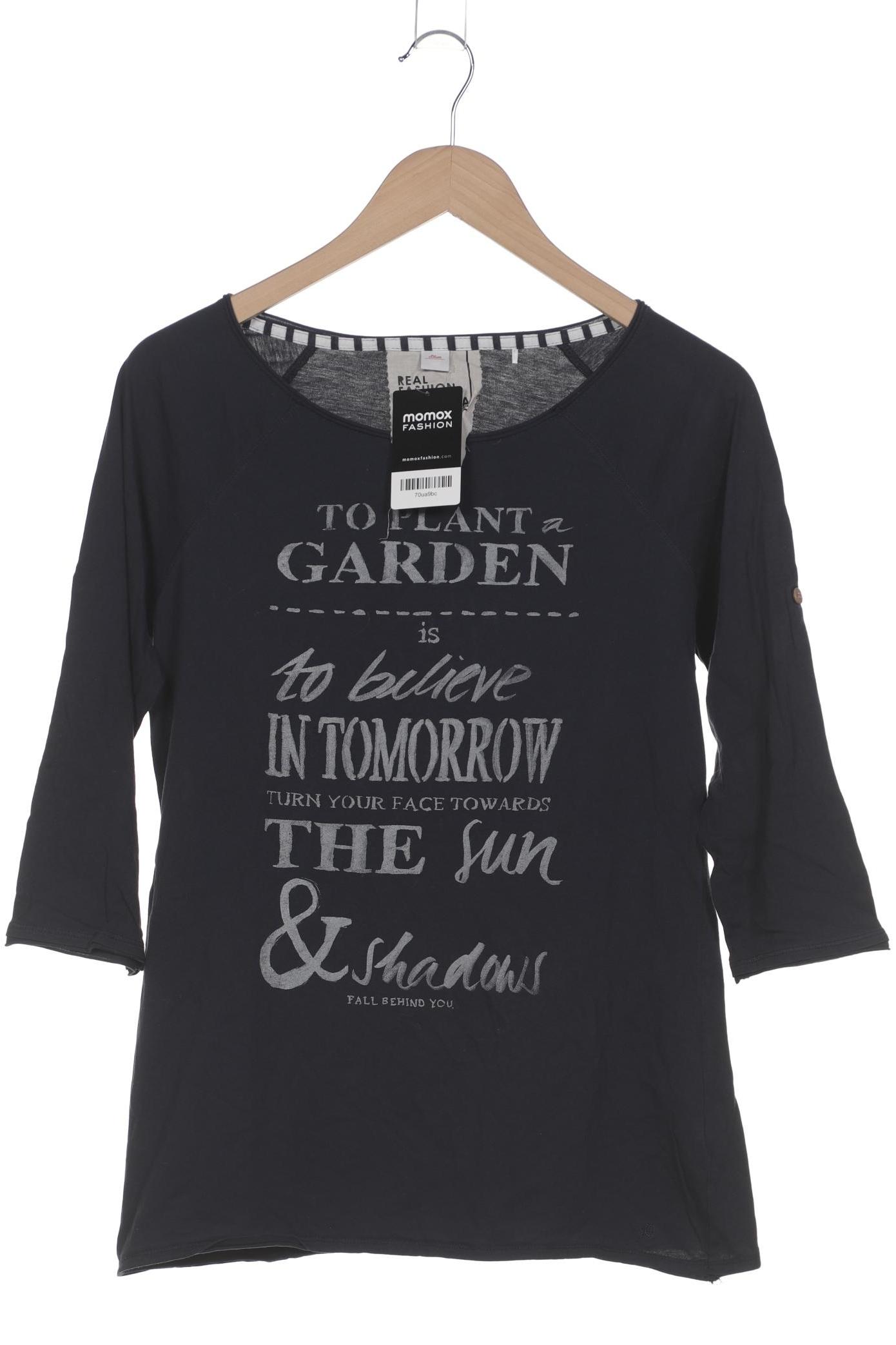 

s.Oliver Damen Langarmshirt, marineblau, Gr. 40