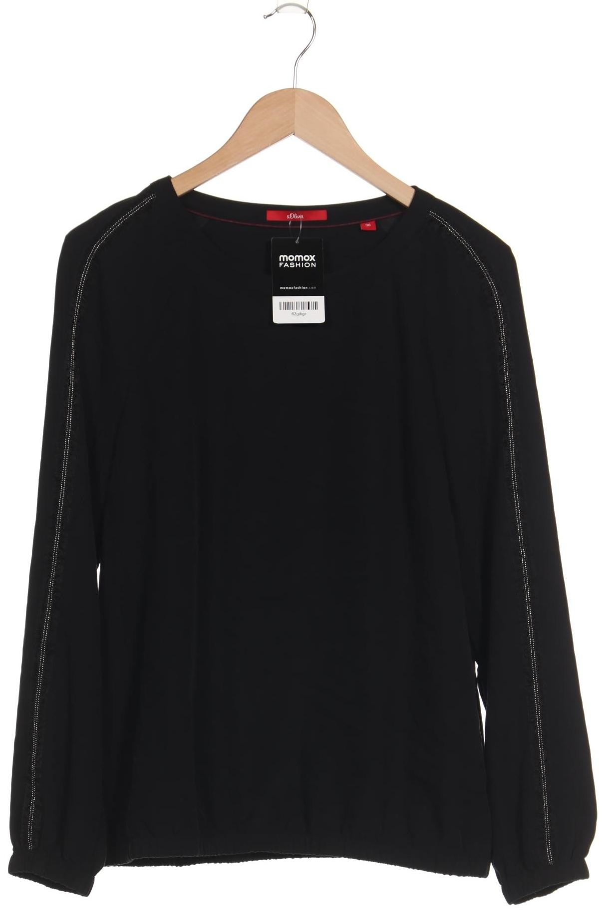 

s.Oliver Damen Langarmshirt, schwarz, Gr. 38