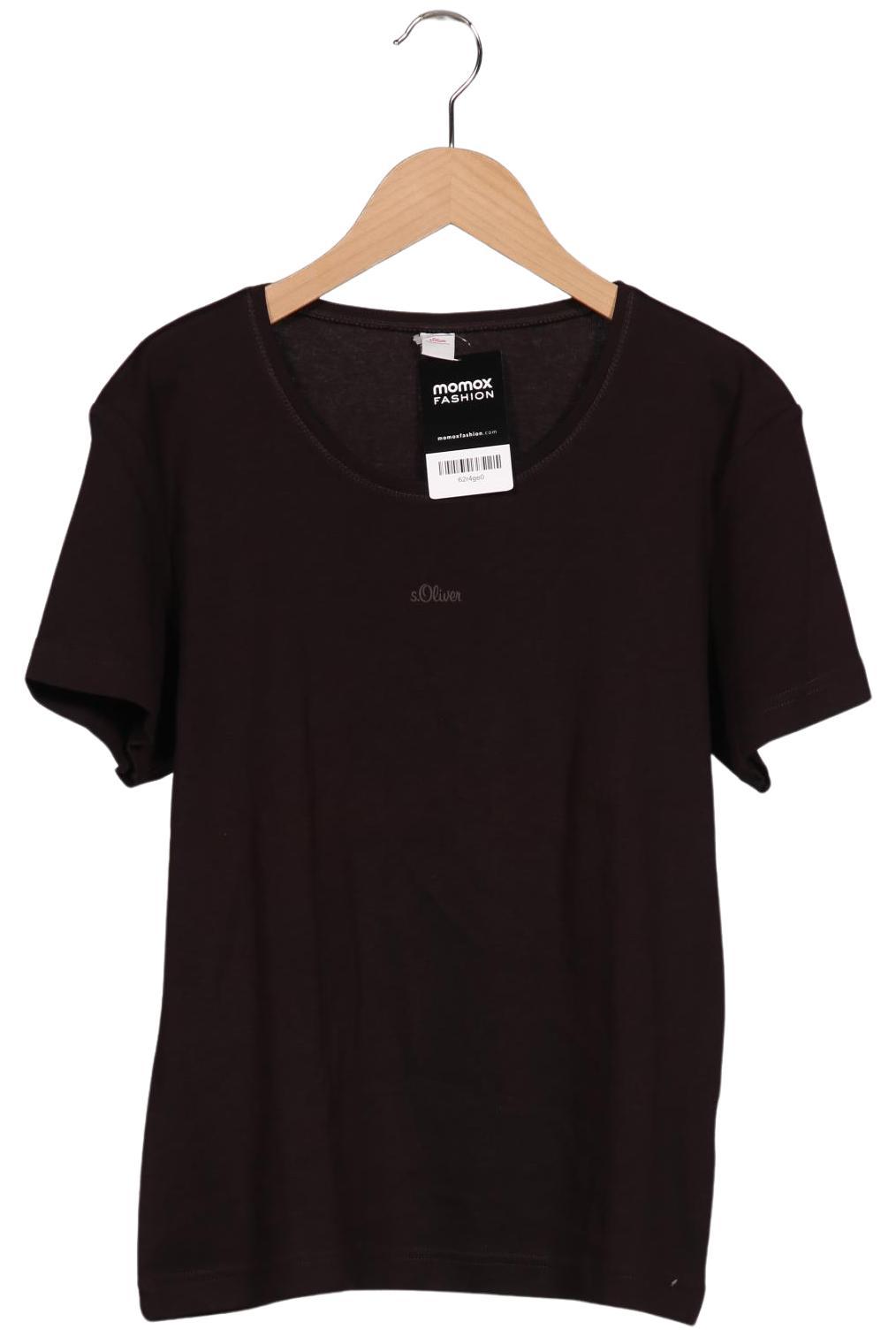 

s.Oliver Damen T-Shirt, braun, Gr. 42