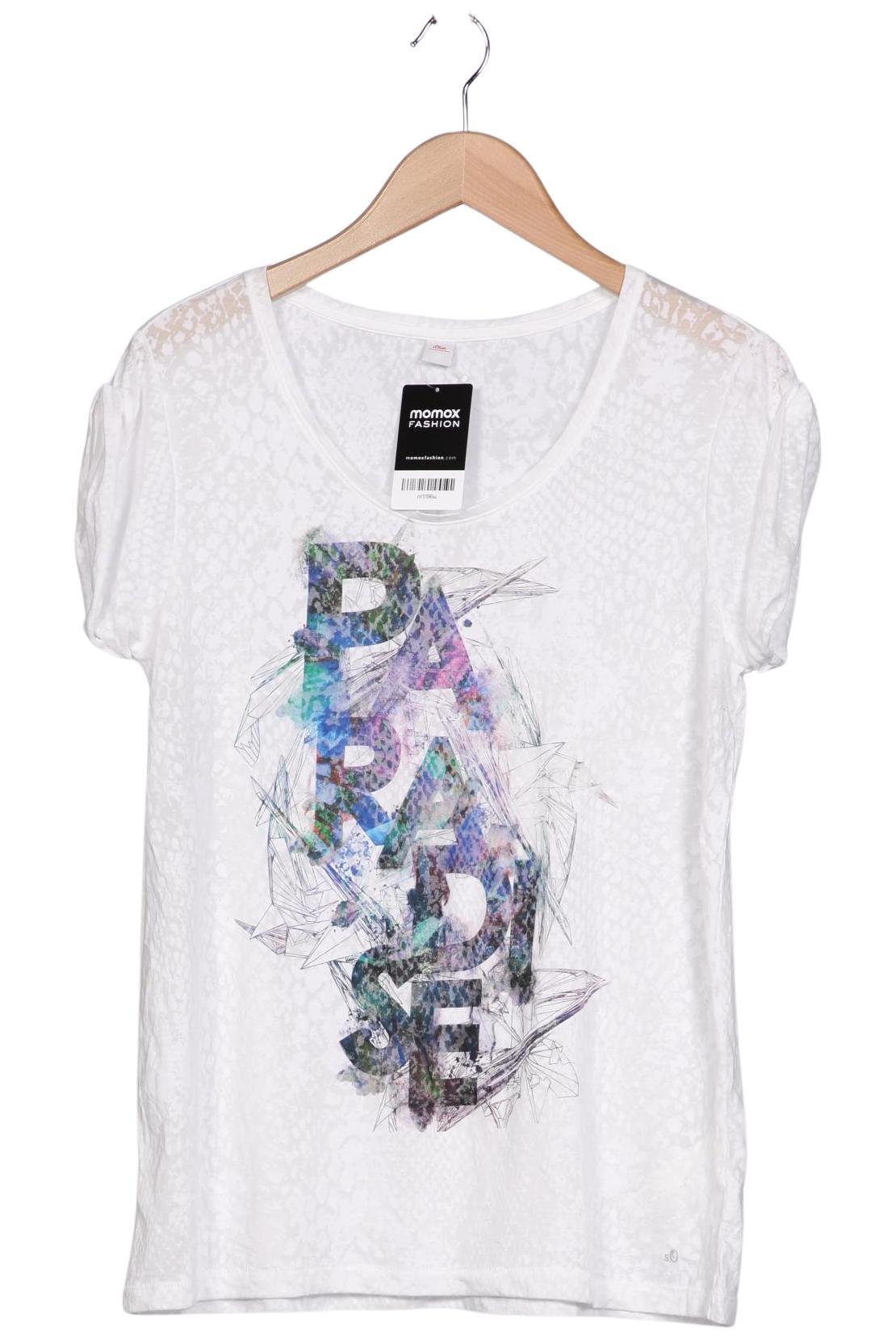 

s.Oliver Damen T-Shirt, weiß, Gr. 42
