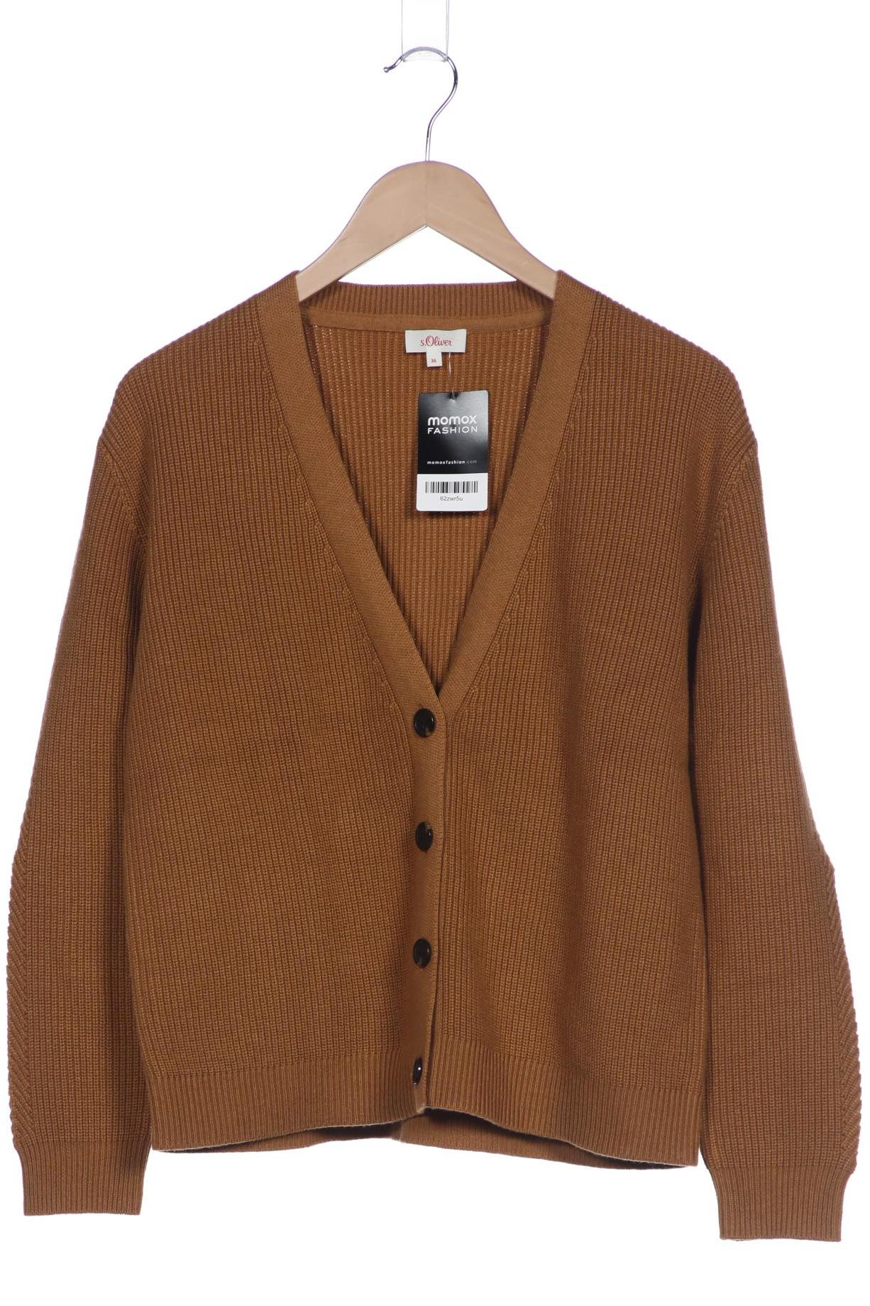 

s.Oliver Damen Strickjacke, braun, Gr. 36