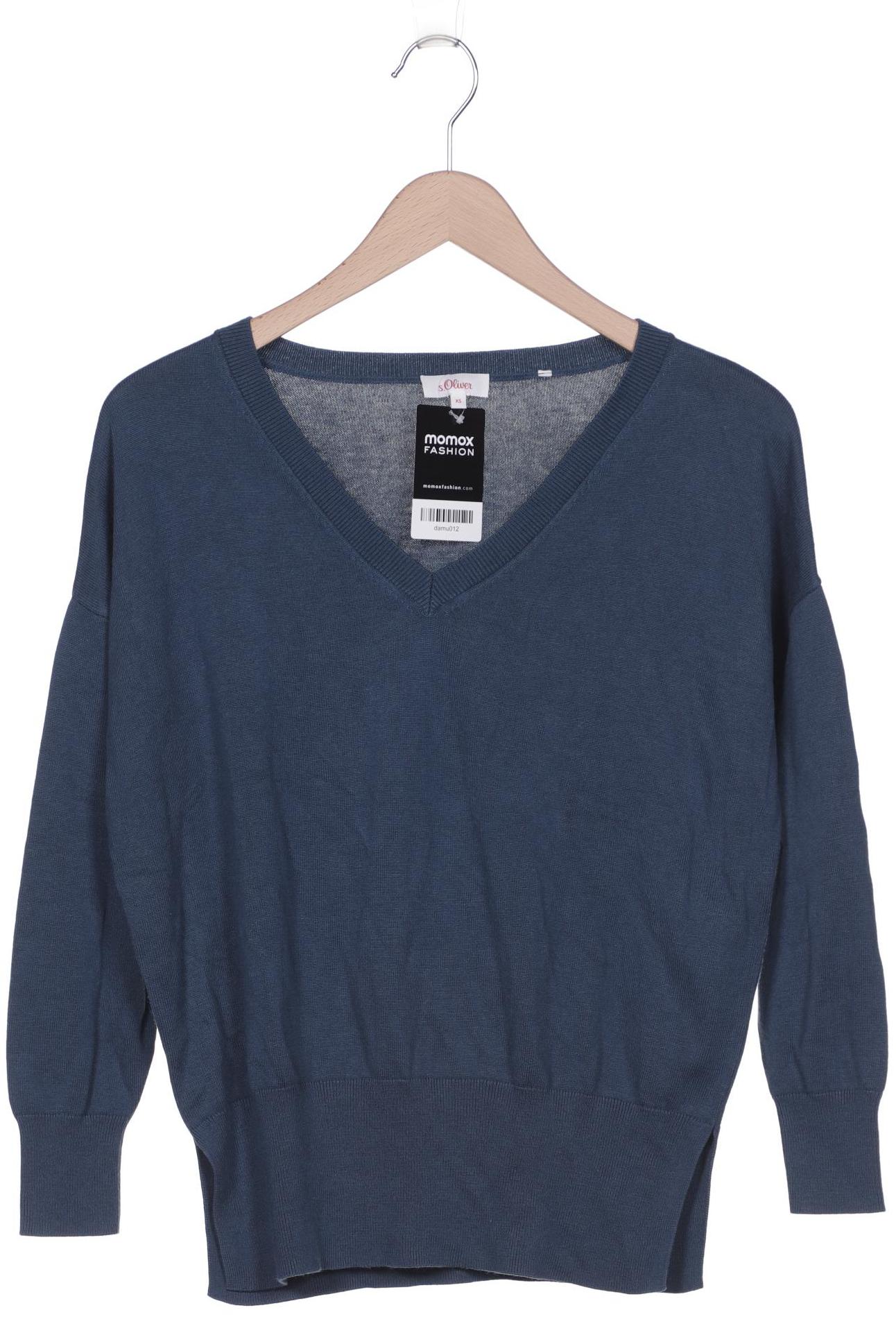 

s.Oliver Damen Pullover, blau, Gr. 34