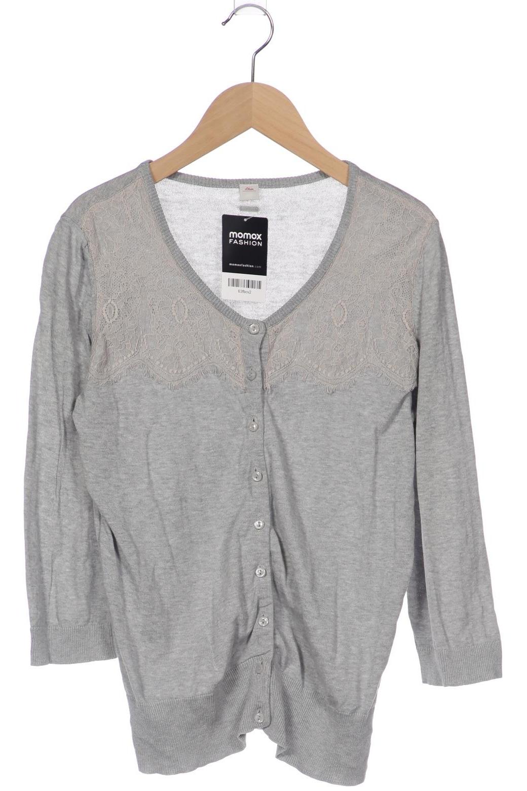 

s.Oliver Damen Strickjacke, grau, Gr. 40