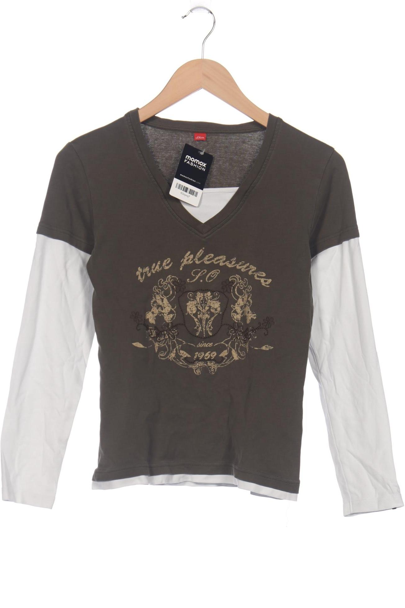 

s.Oliver Damen Langarmshirt, grün, Gr. 40