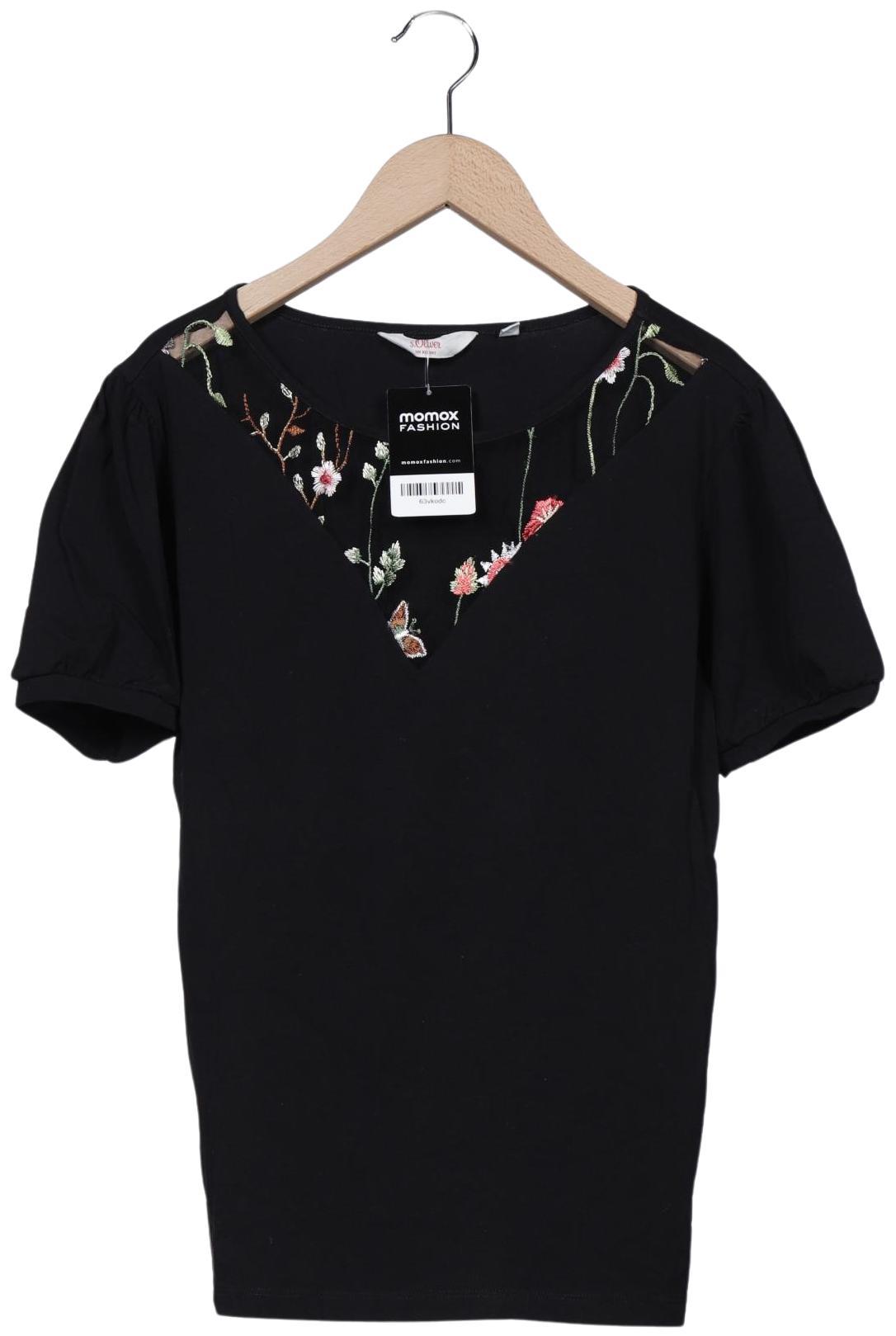 

s.Oliver Damen T-Shirt, schwarz, Gr. 38