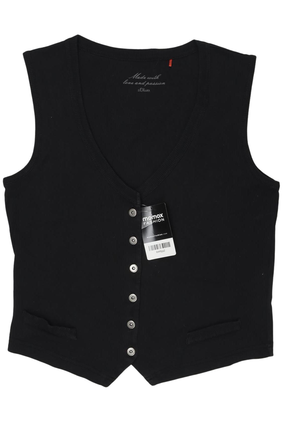 

s.Oliver Damen Weste, schwarz, Gr. 40