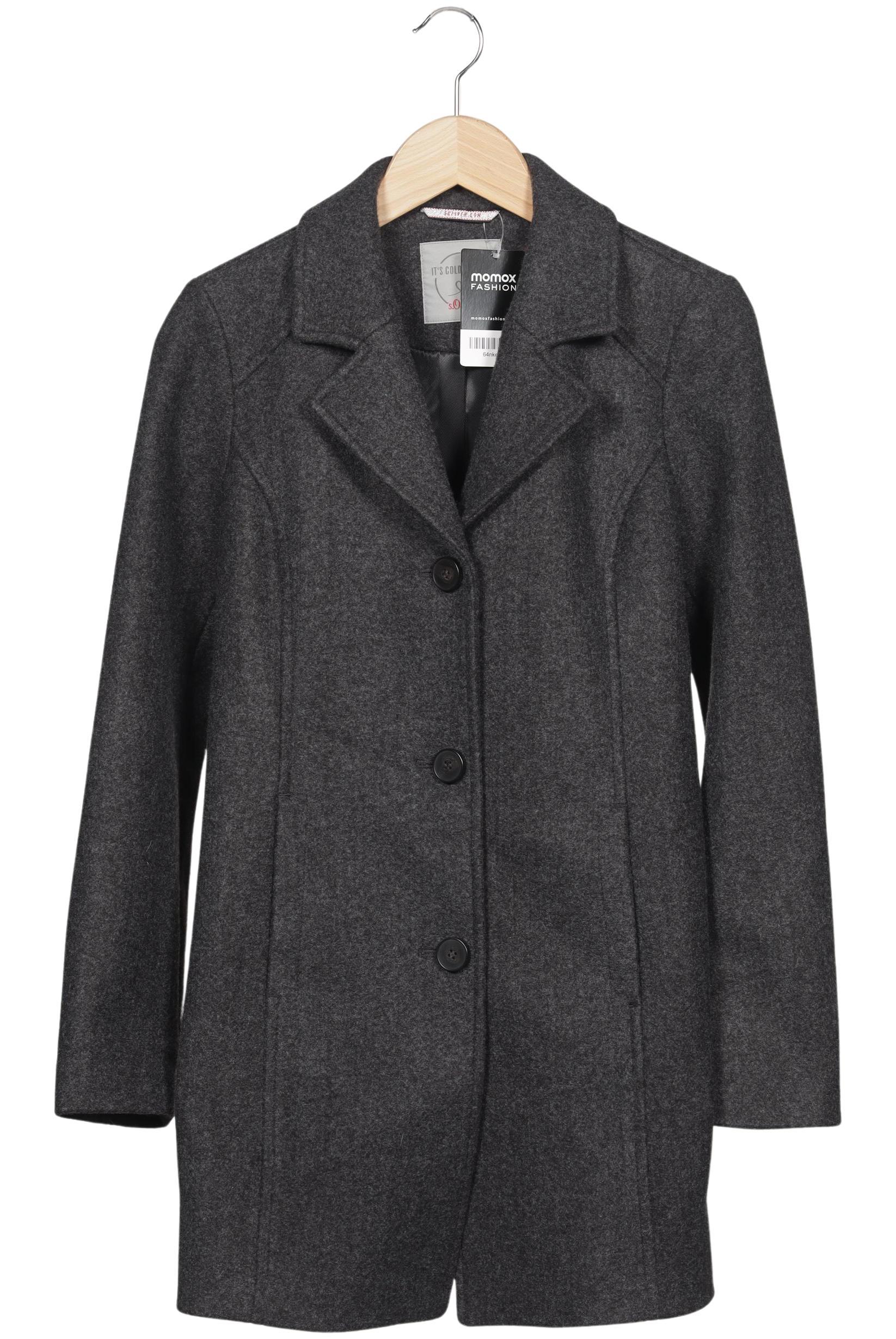 

s.Oliver Damen Mantel, grau, Gr. 34